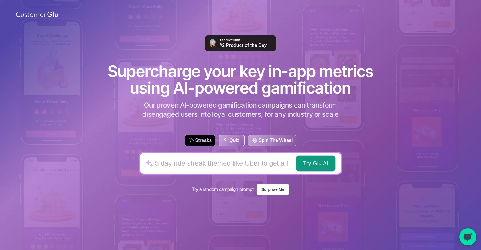 CustomerGlu website