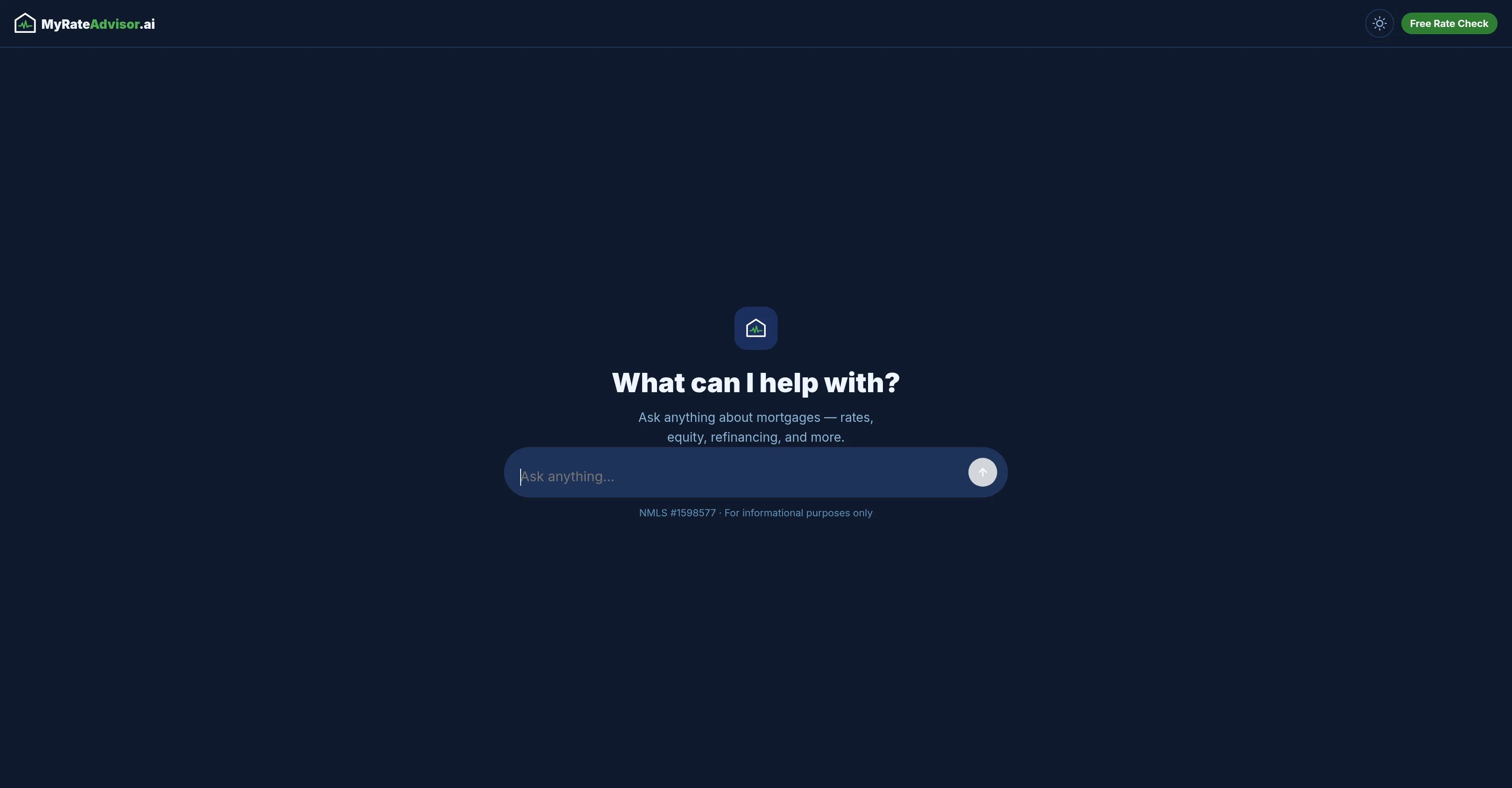 MyRateAdvisor.ai website