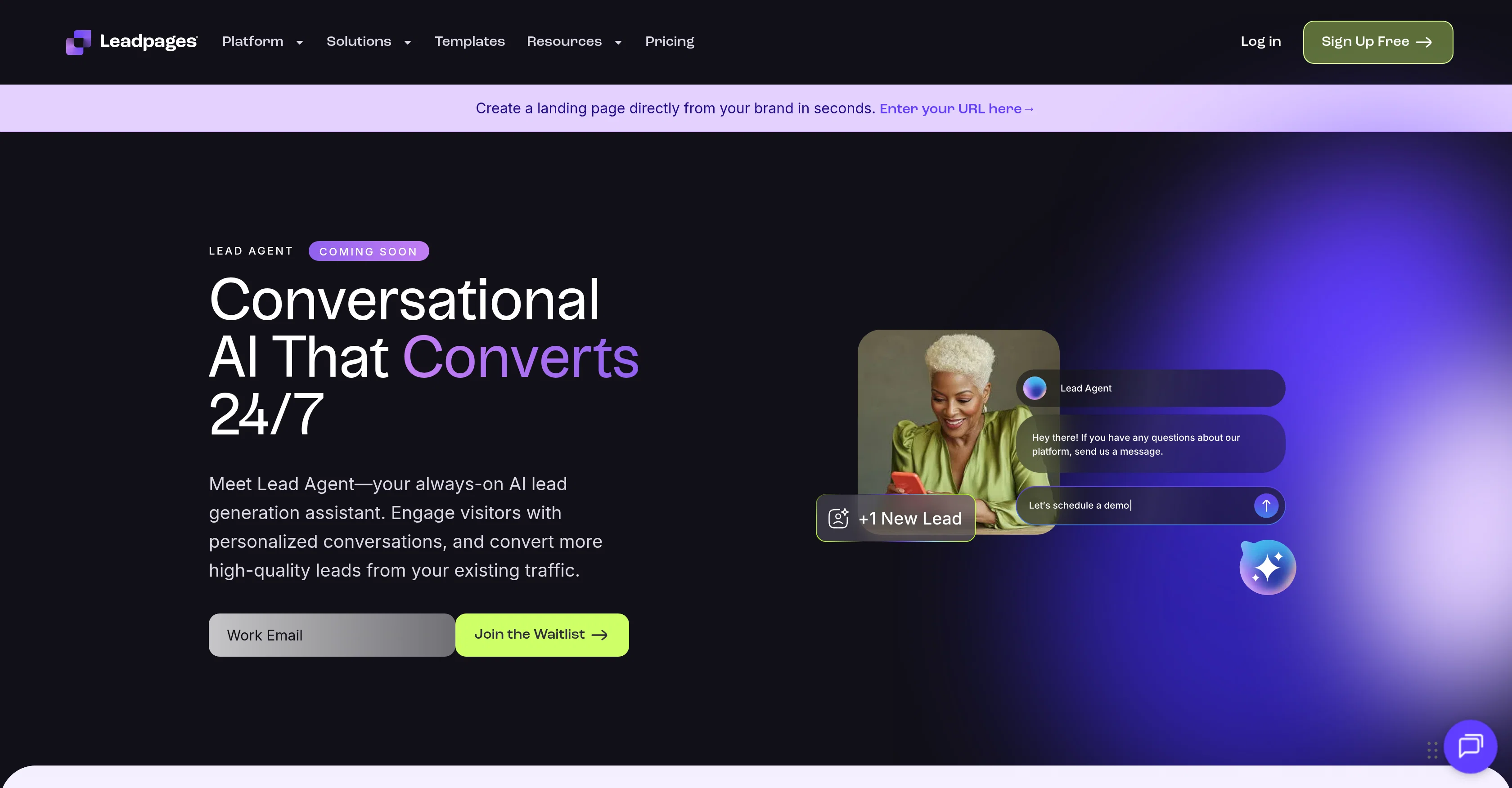 Leadpages Agent website