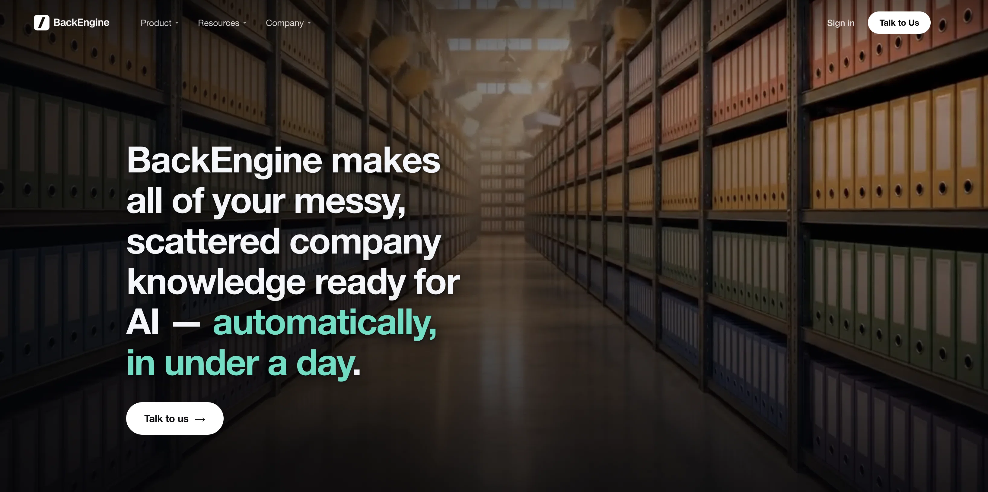 BackEngine website