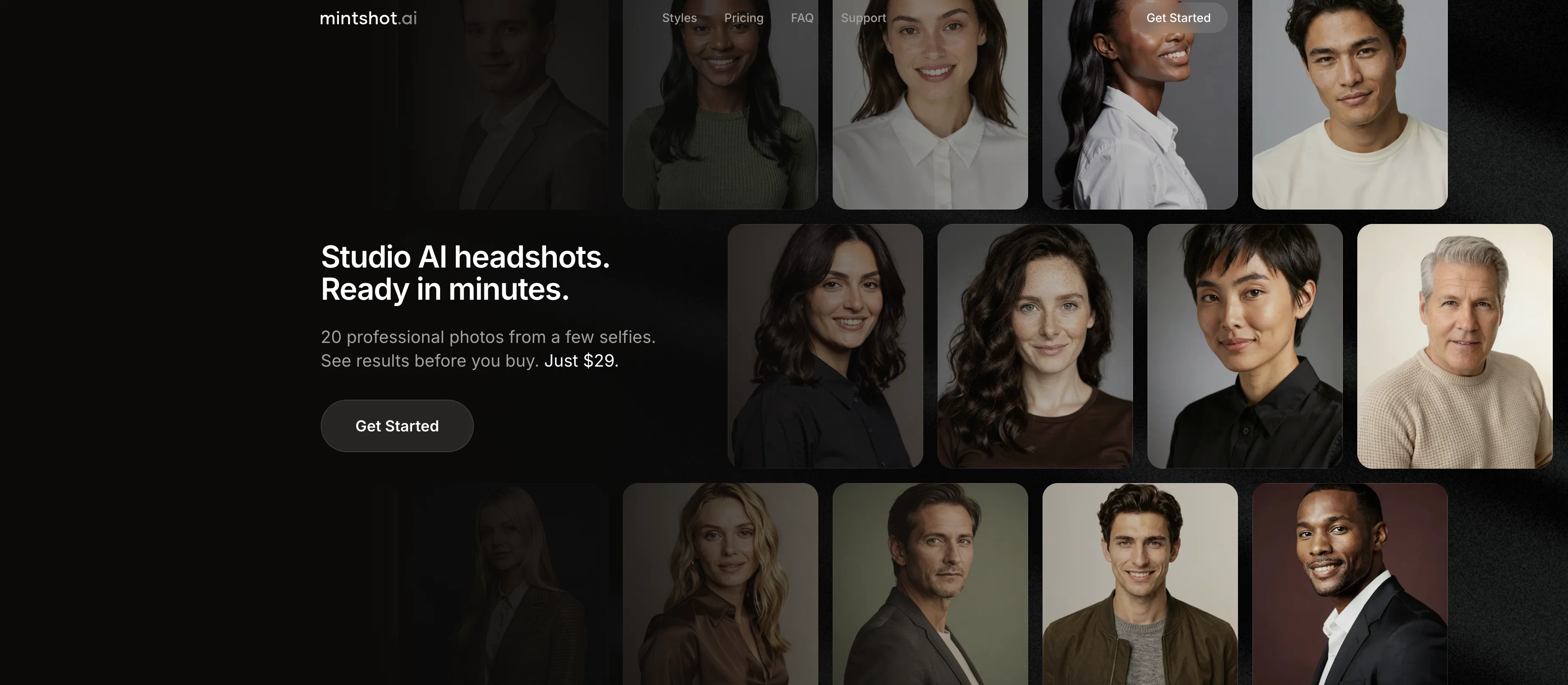 Mintshot website