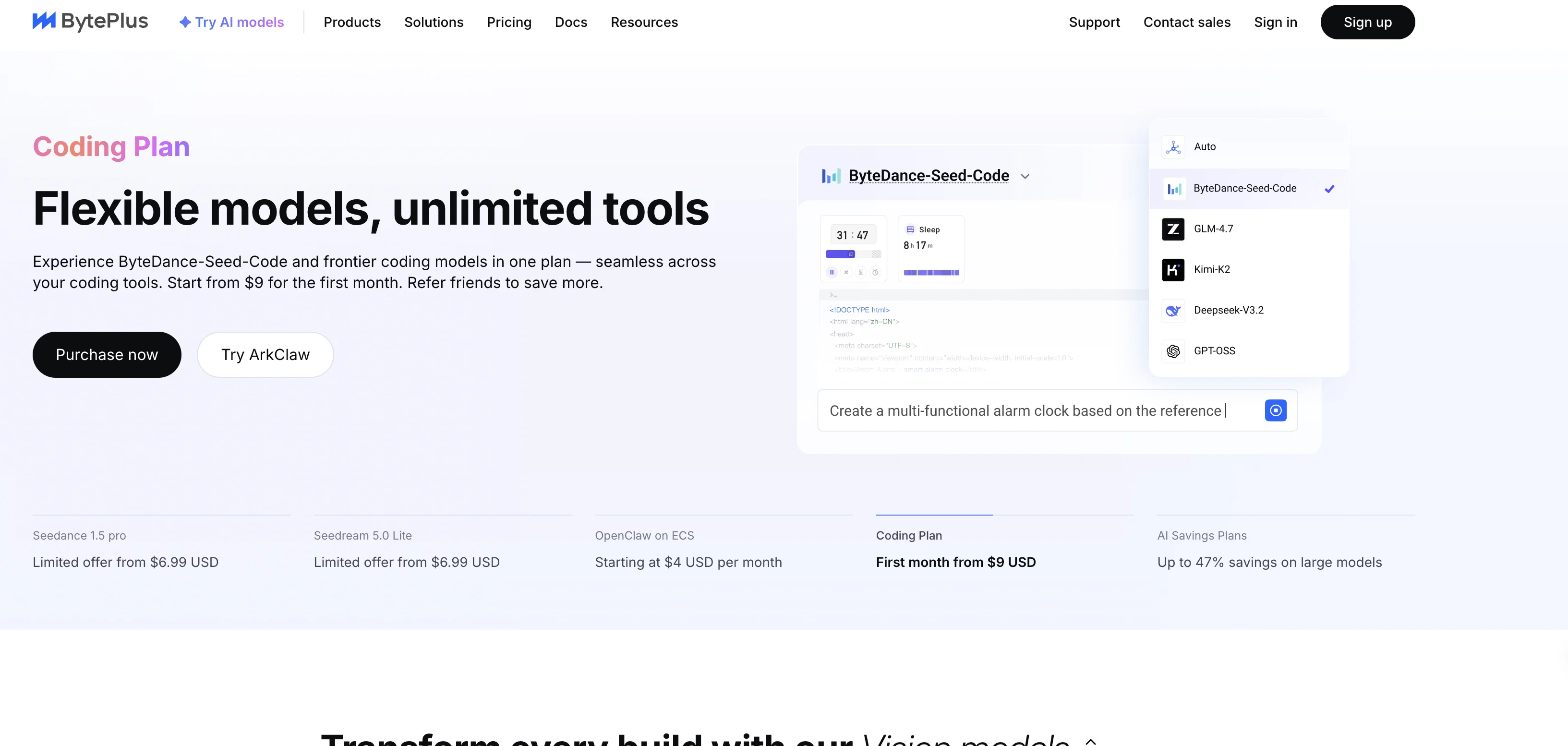 BytePlus website