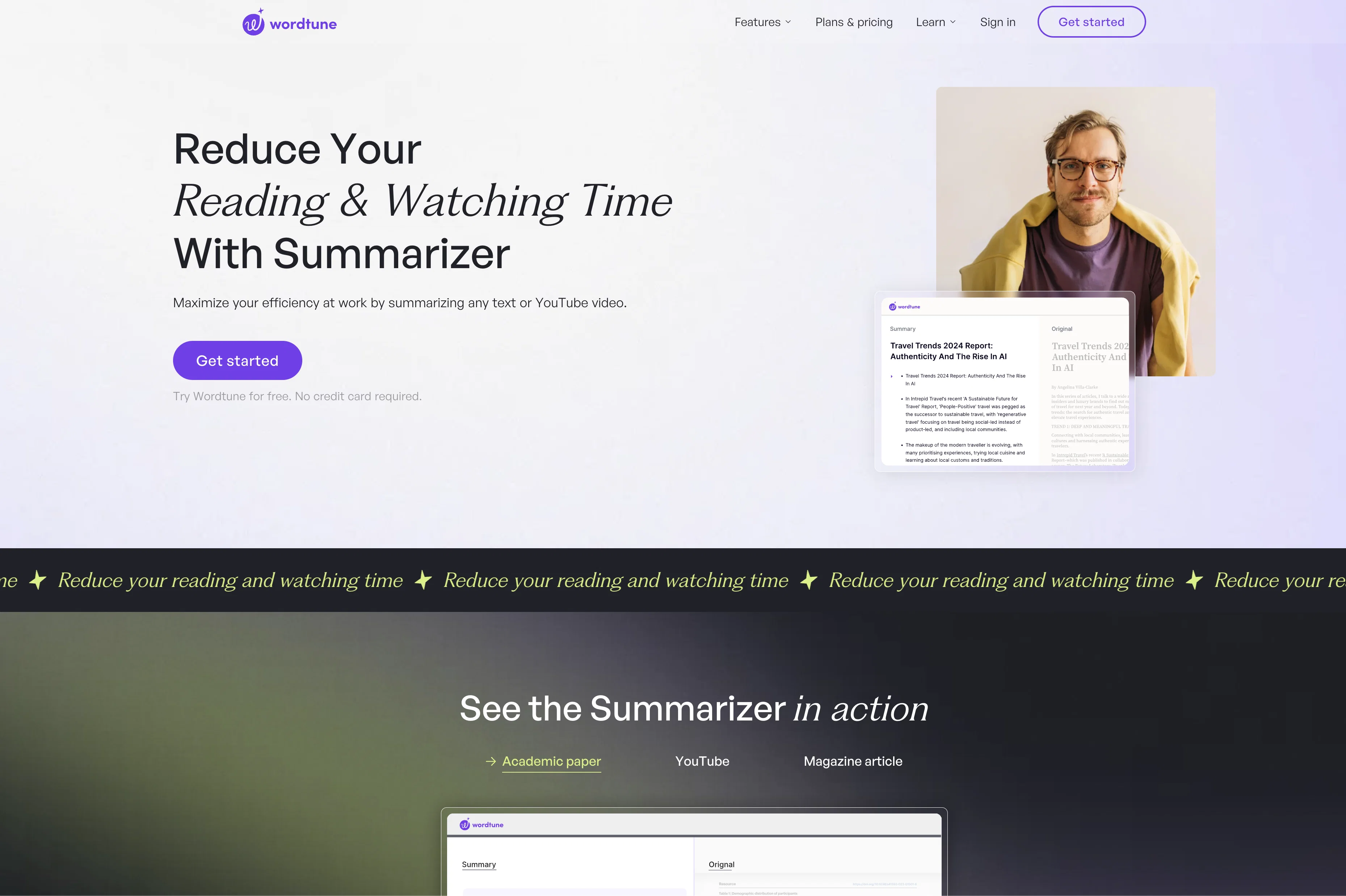 Wordtune Read website