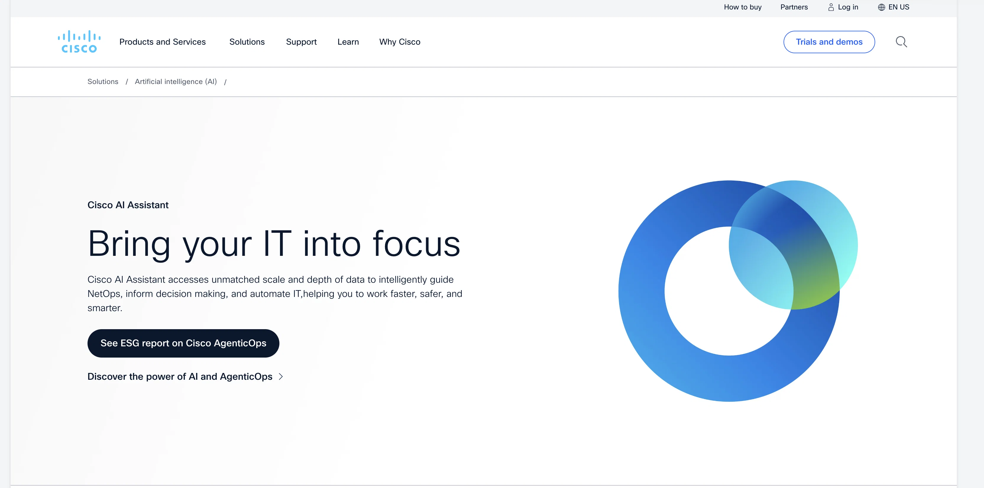 Cisco AI Assistant website