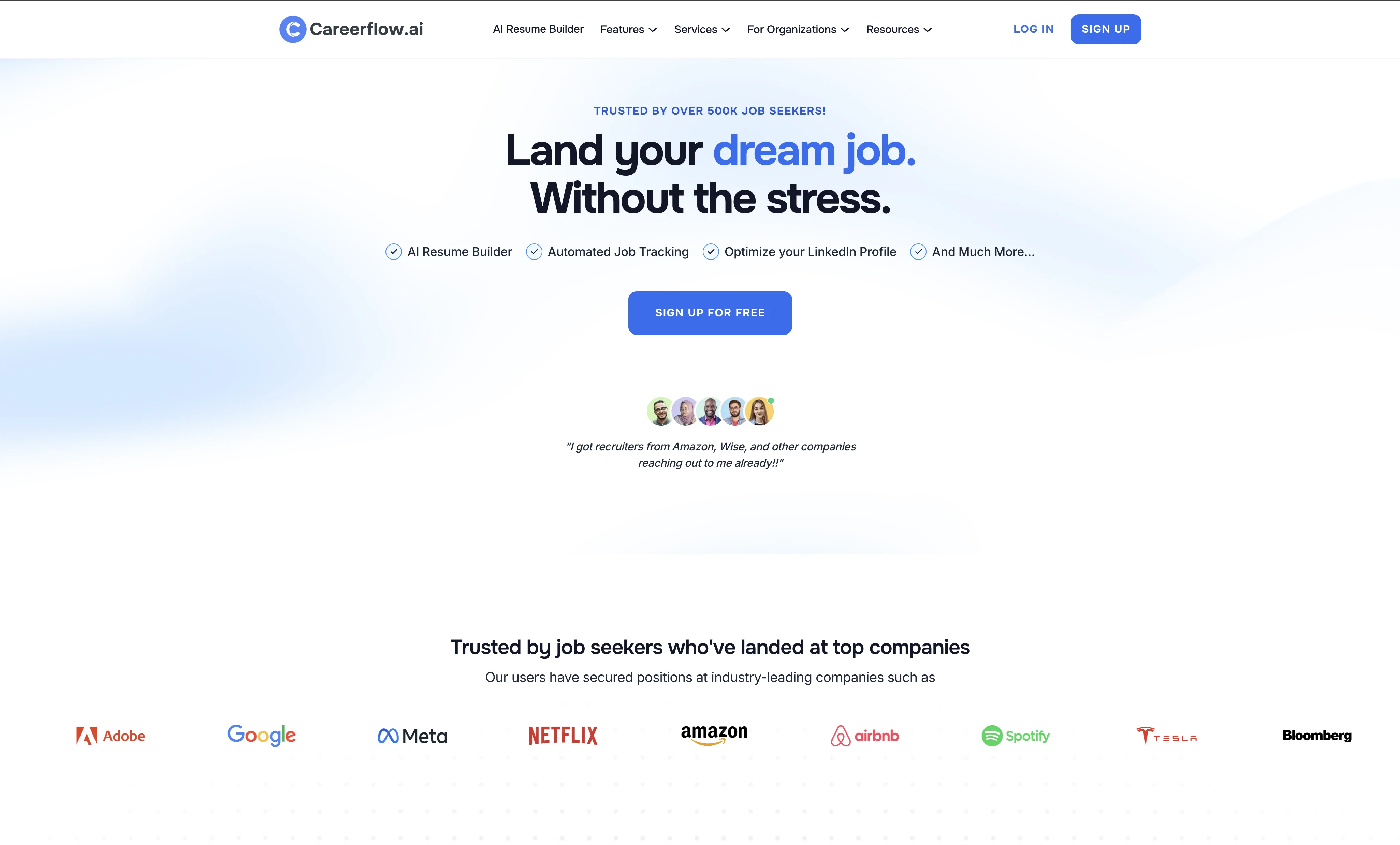 Careerflow website