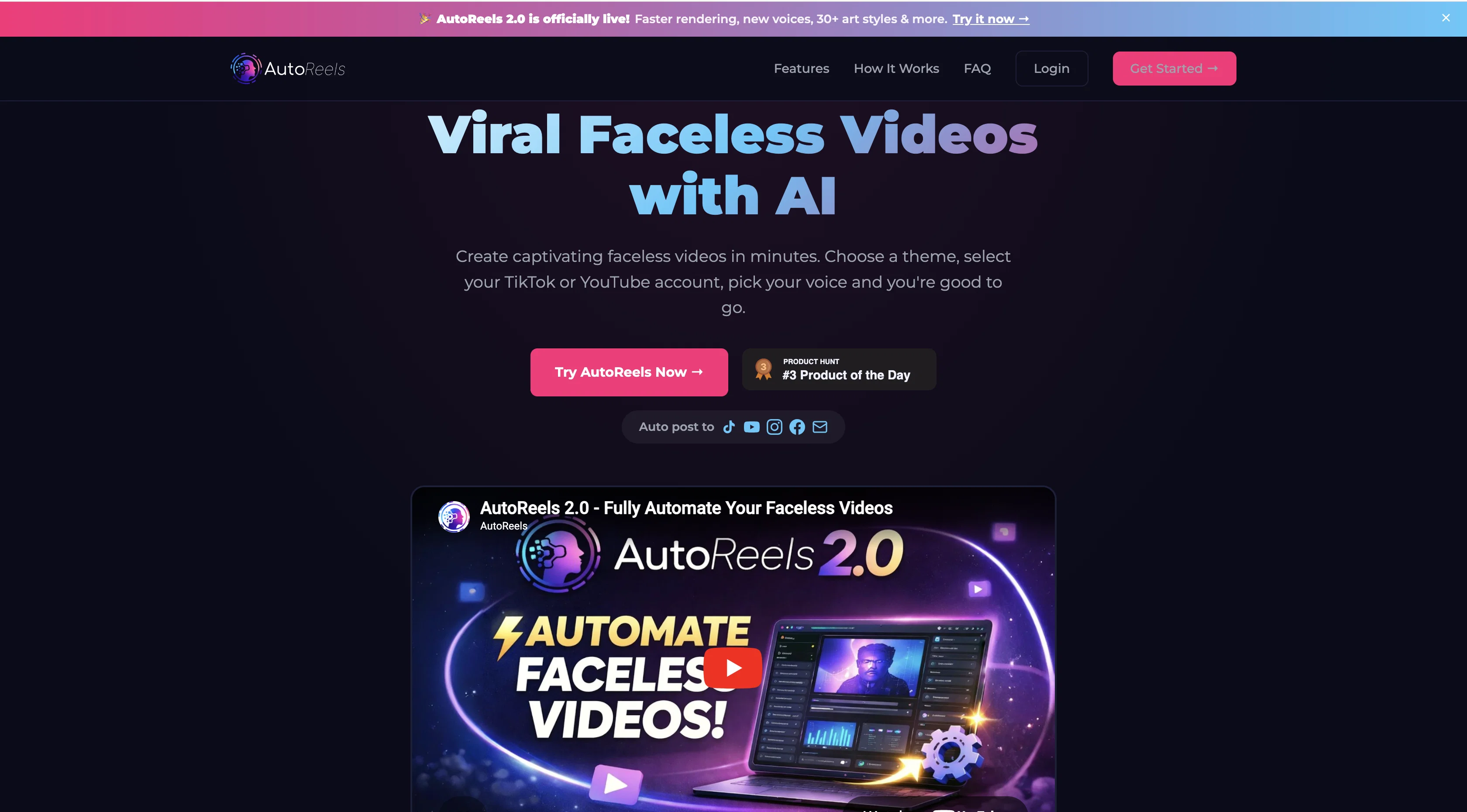 AutoReels website