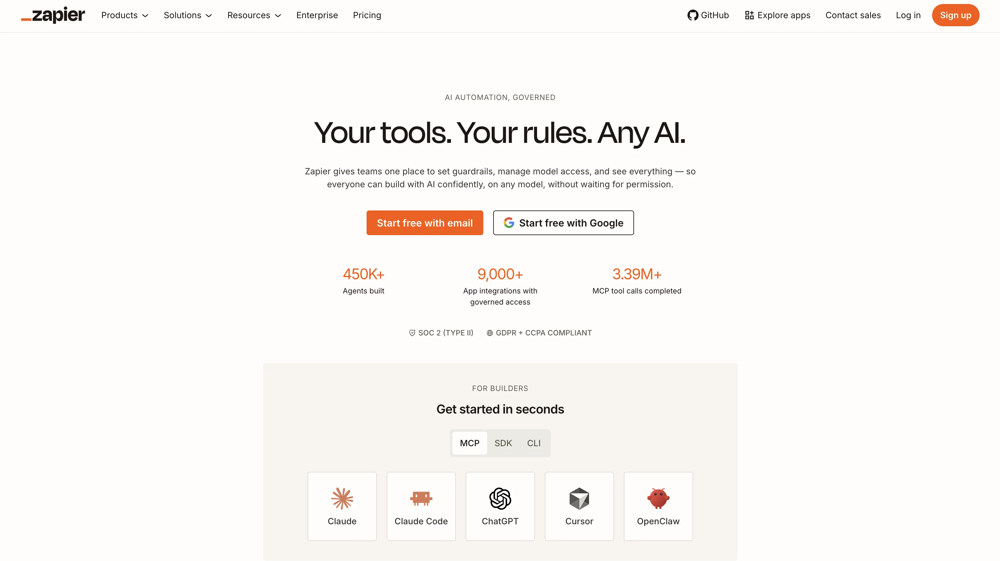 Zapier website