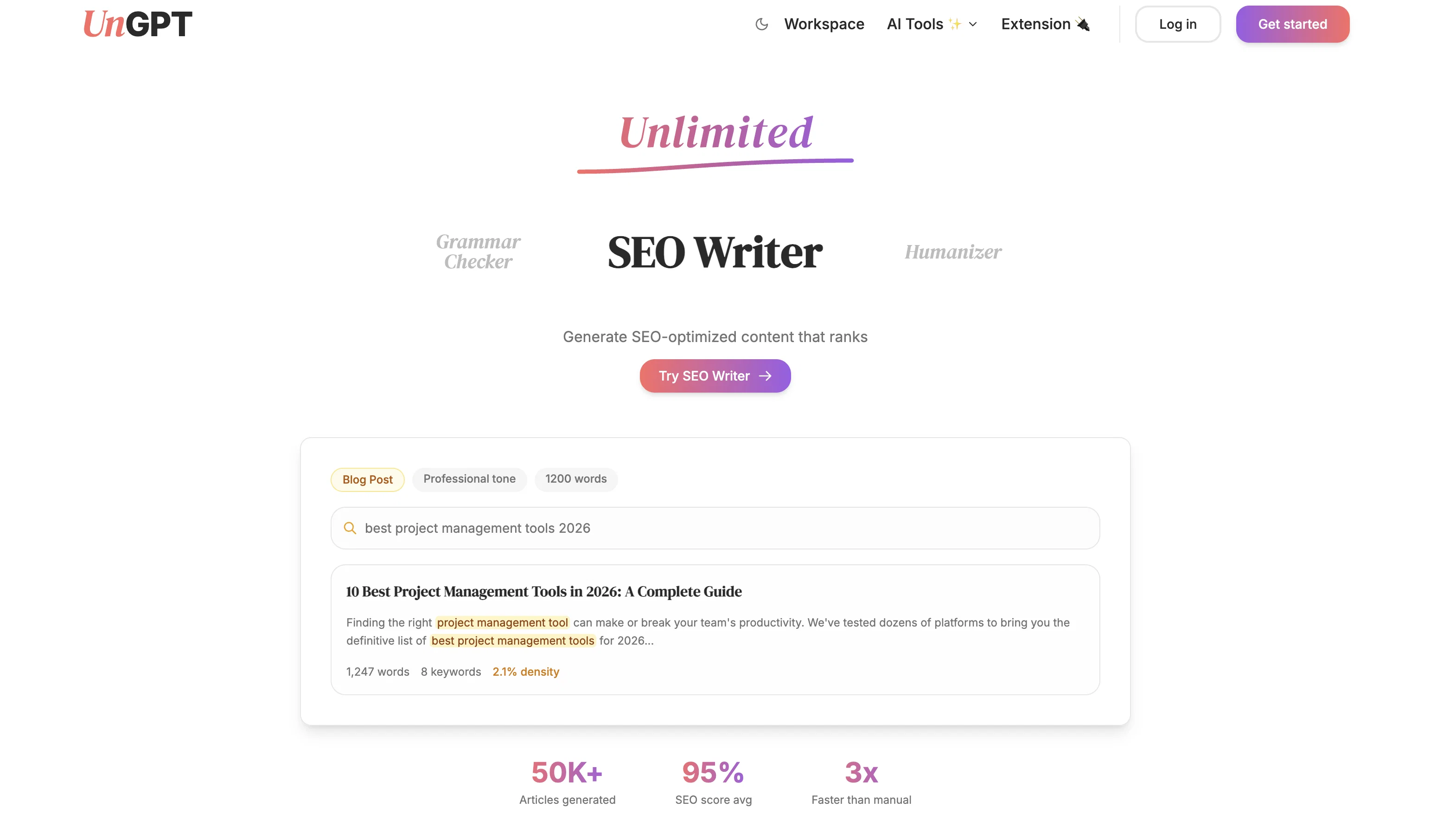 UnGPT website