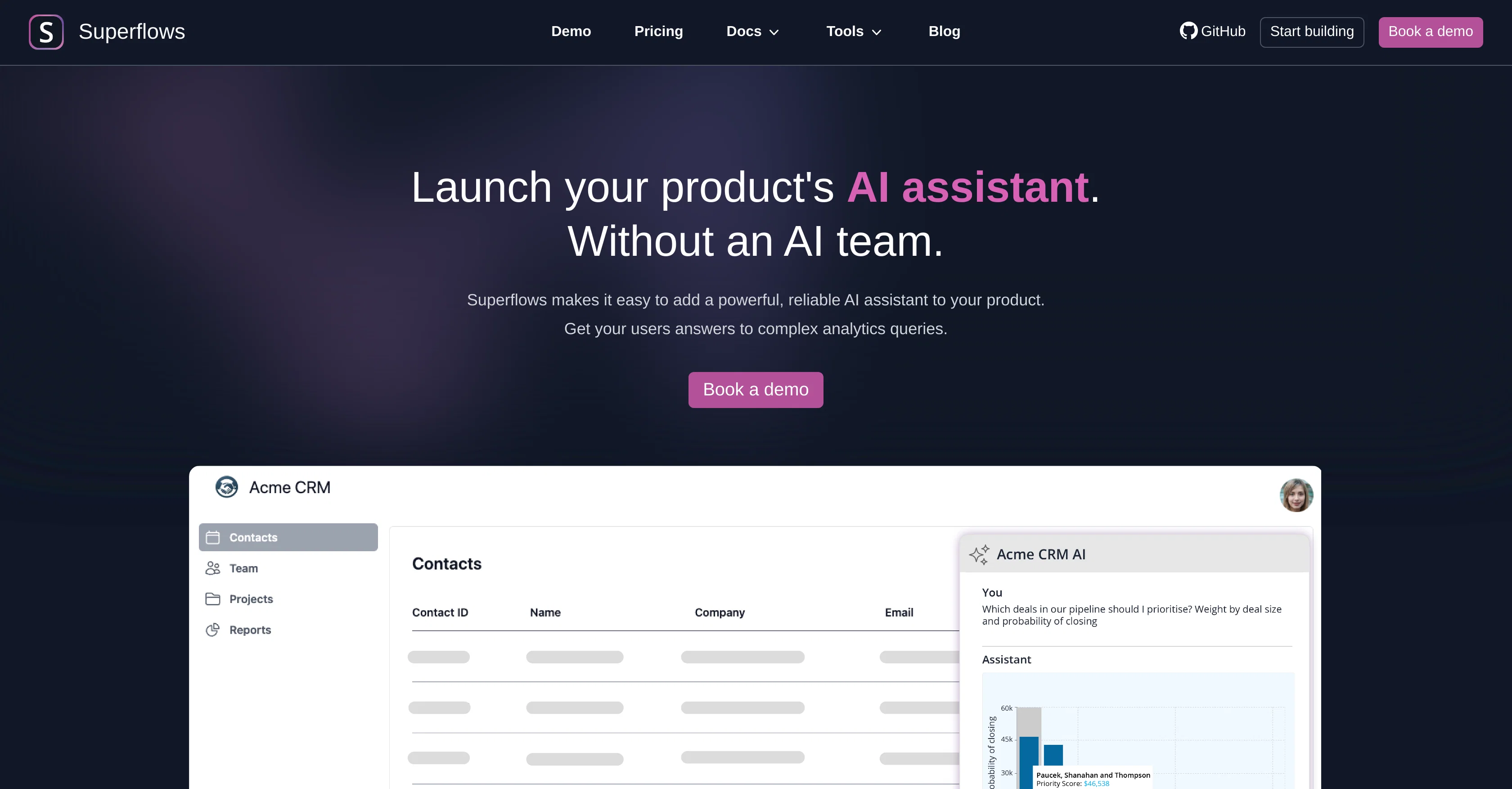Superflows website