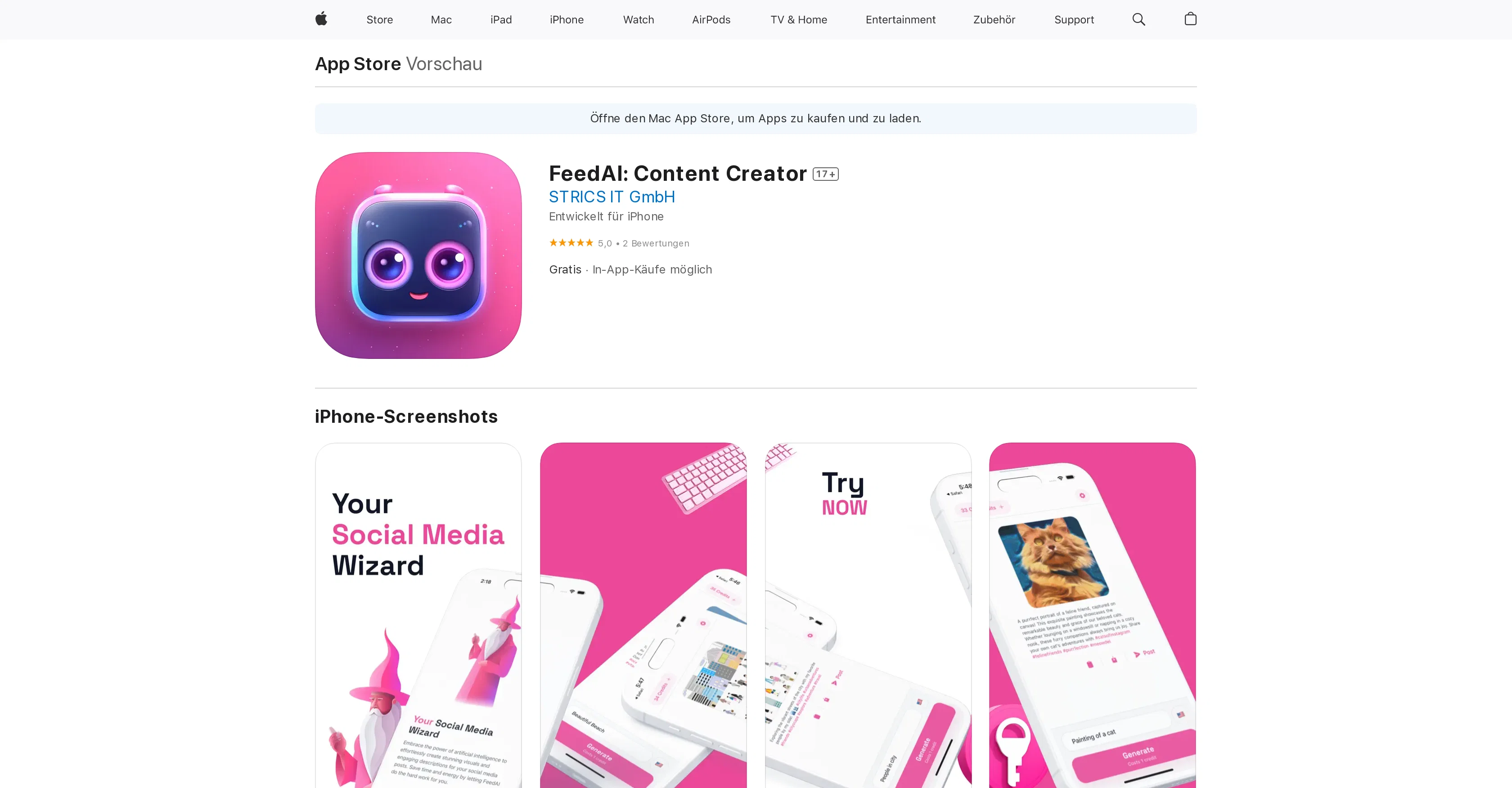FeedAI website