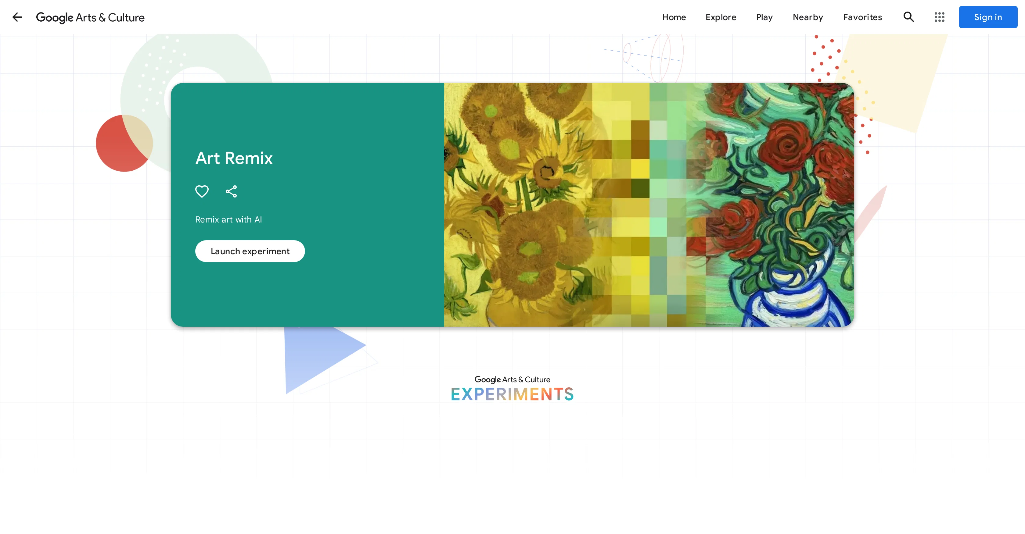 Art Remix website