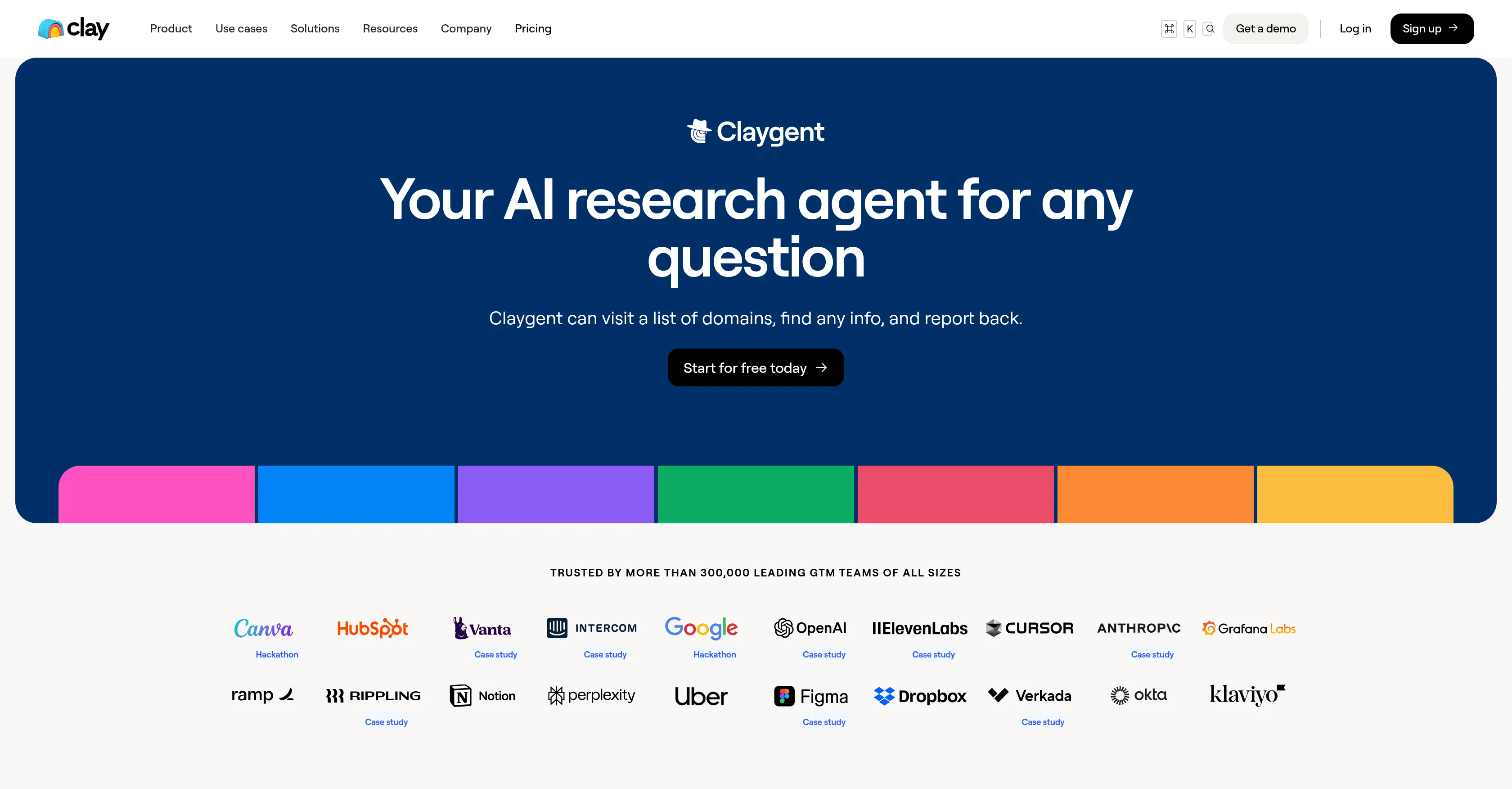 Claygent website