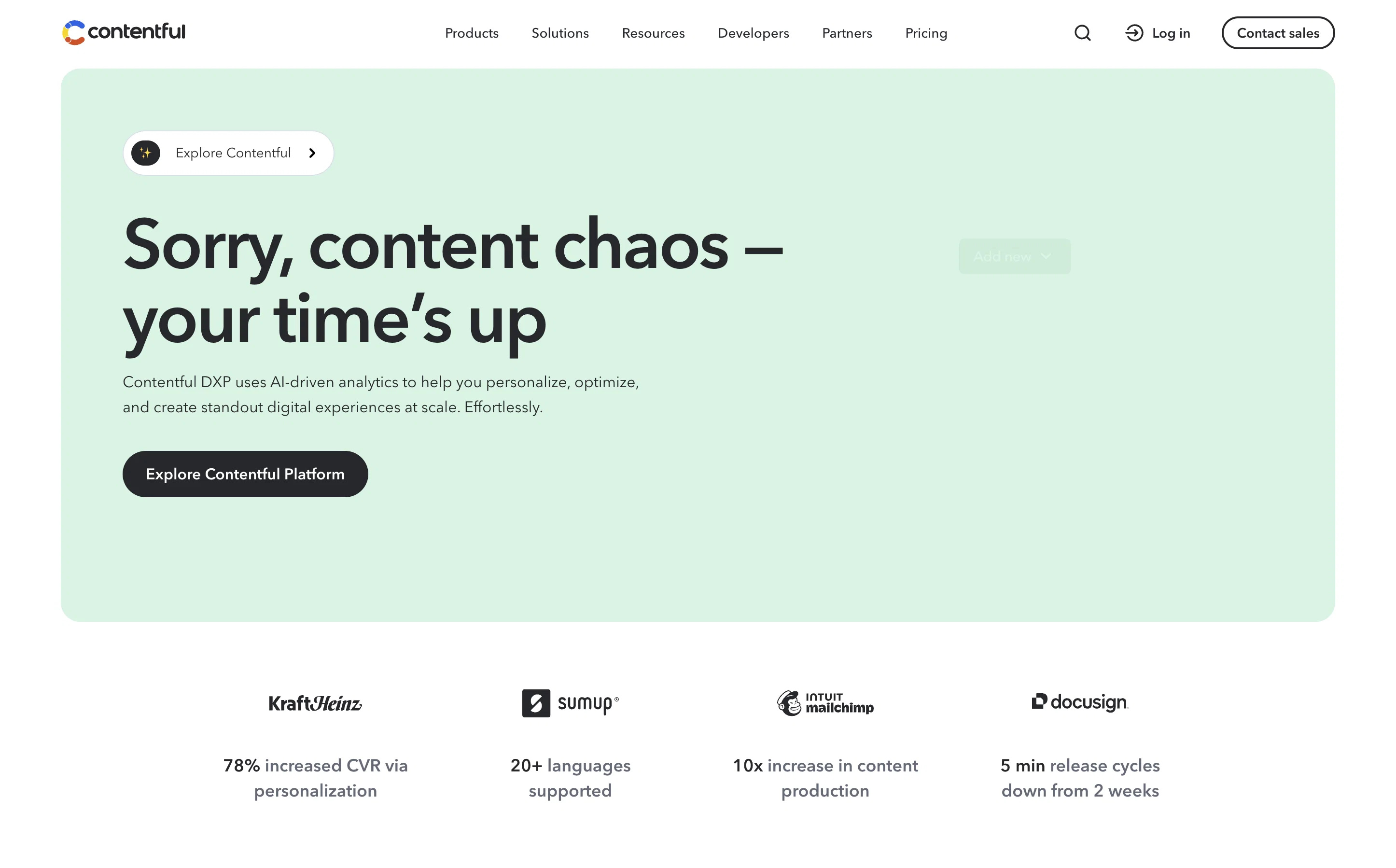 Contentful website