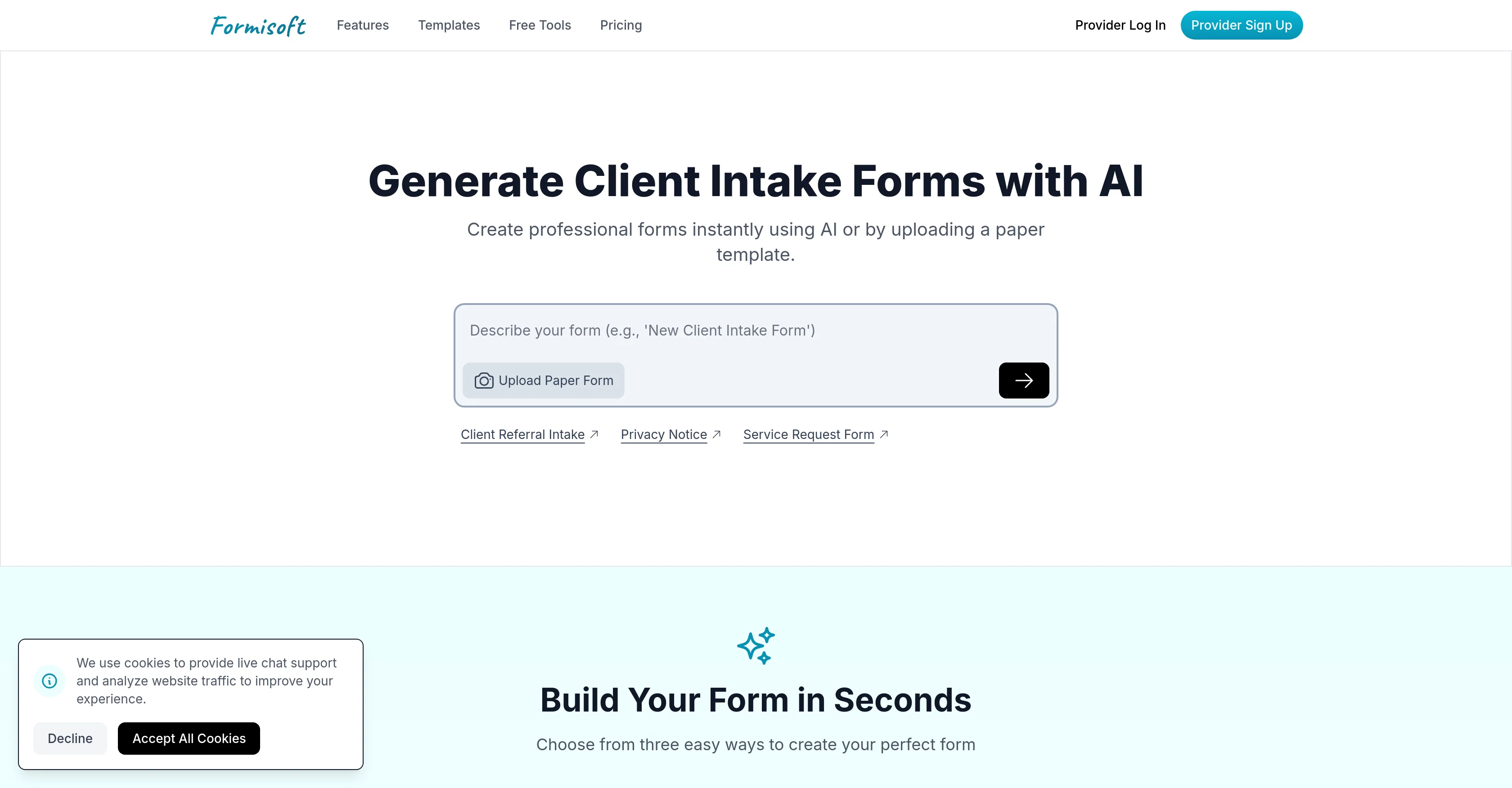 Formisoft website