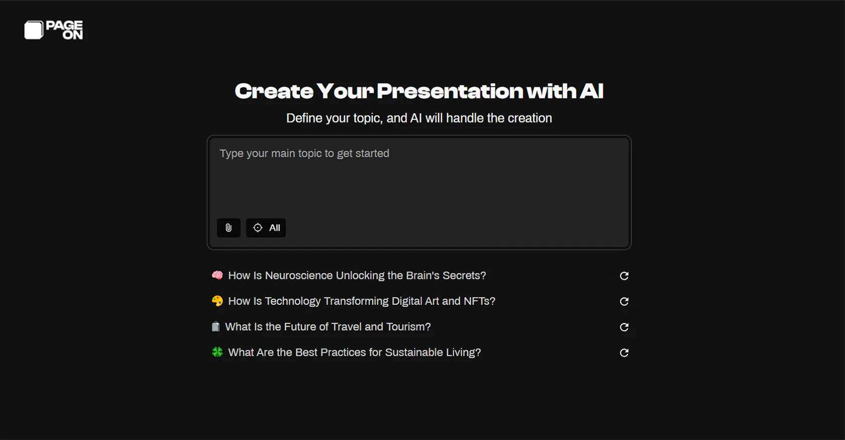 Pageon AI website