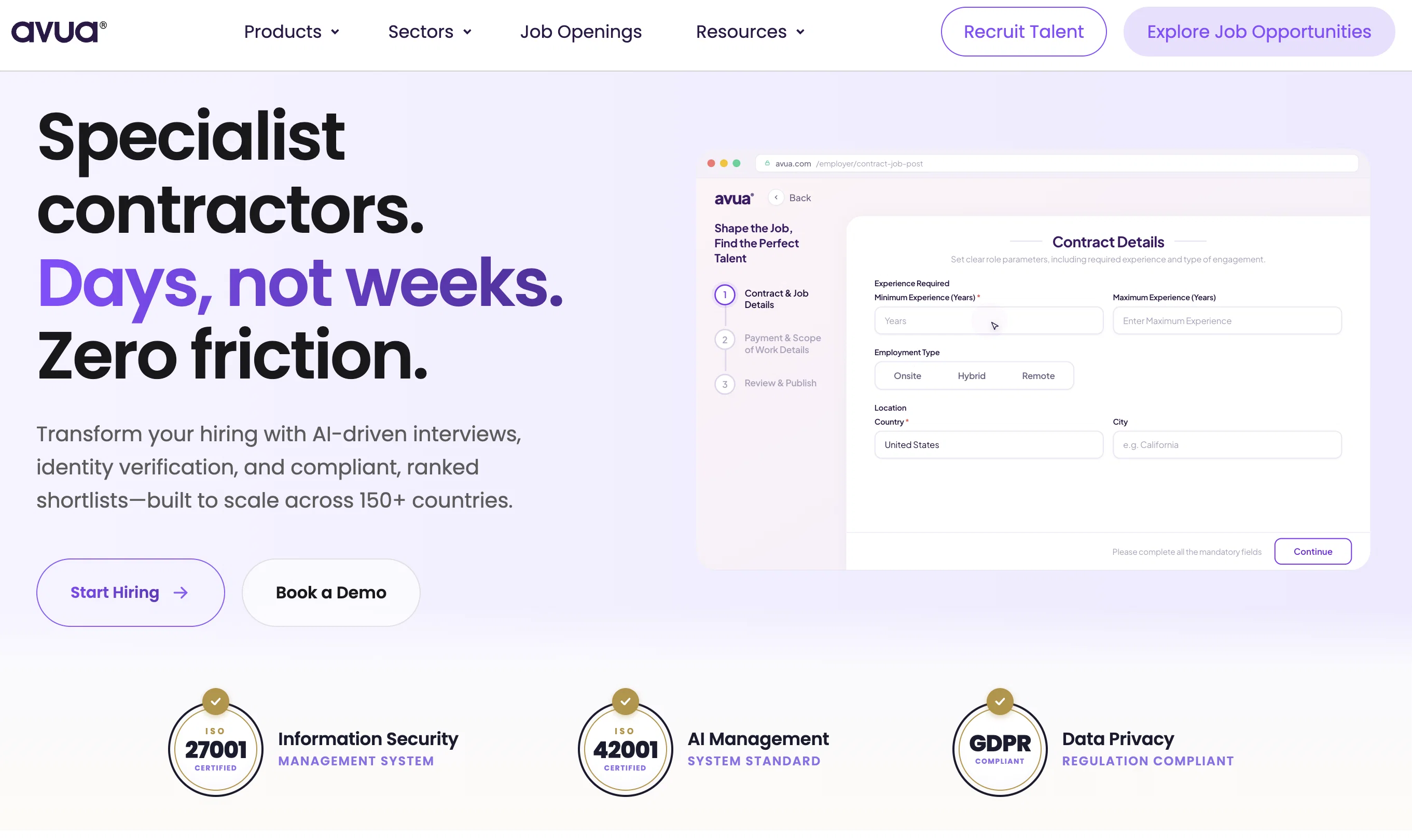 Avua website