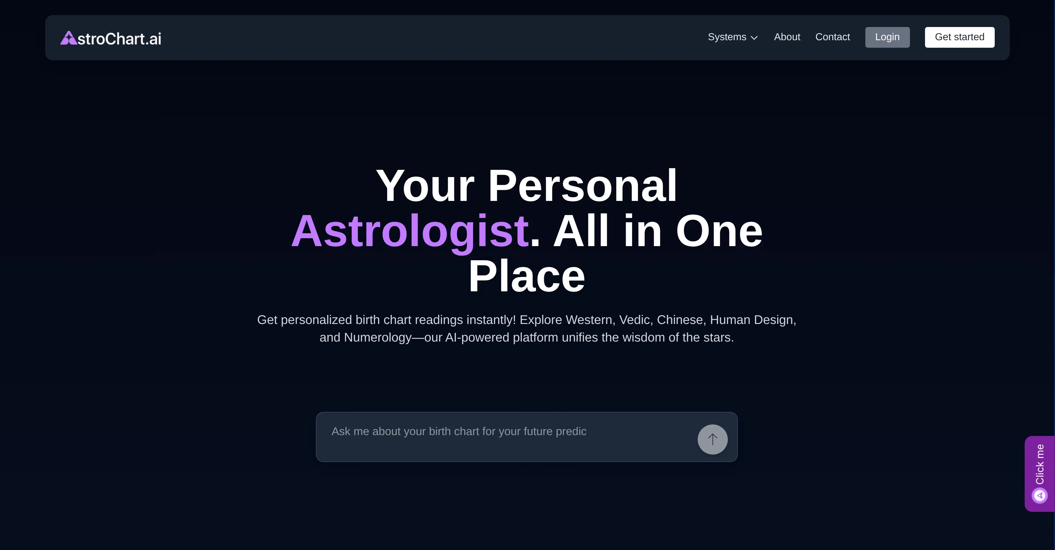 AstroChart AI website
