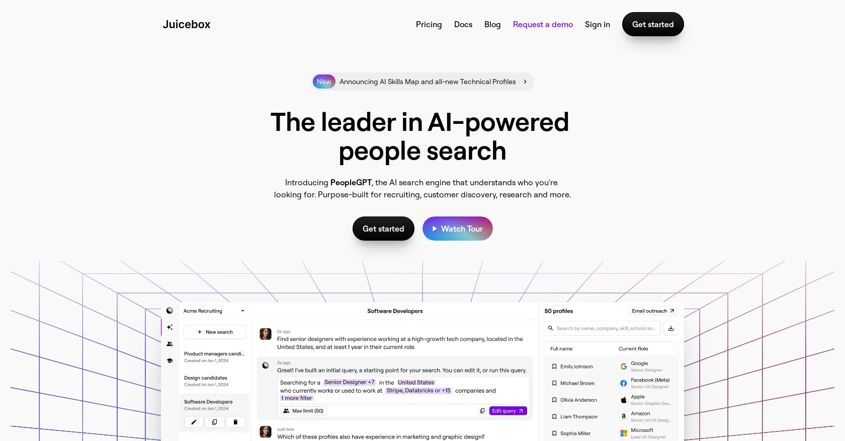 Juicebox AI website