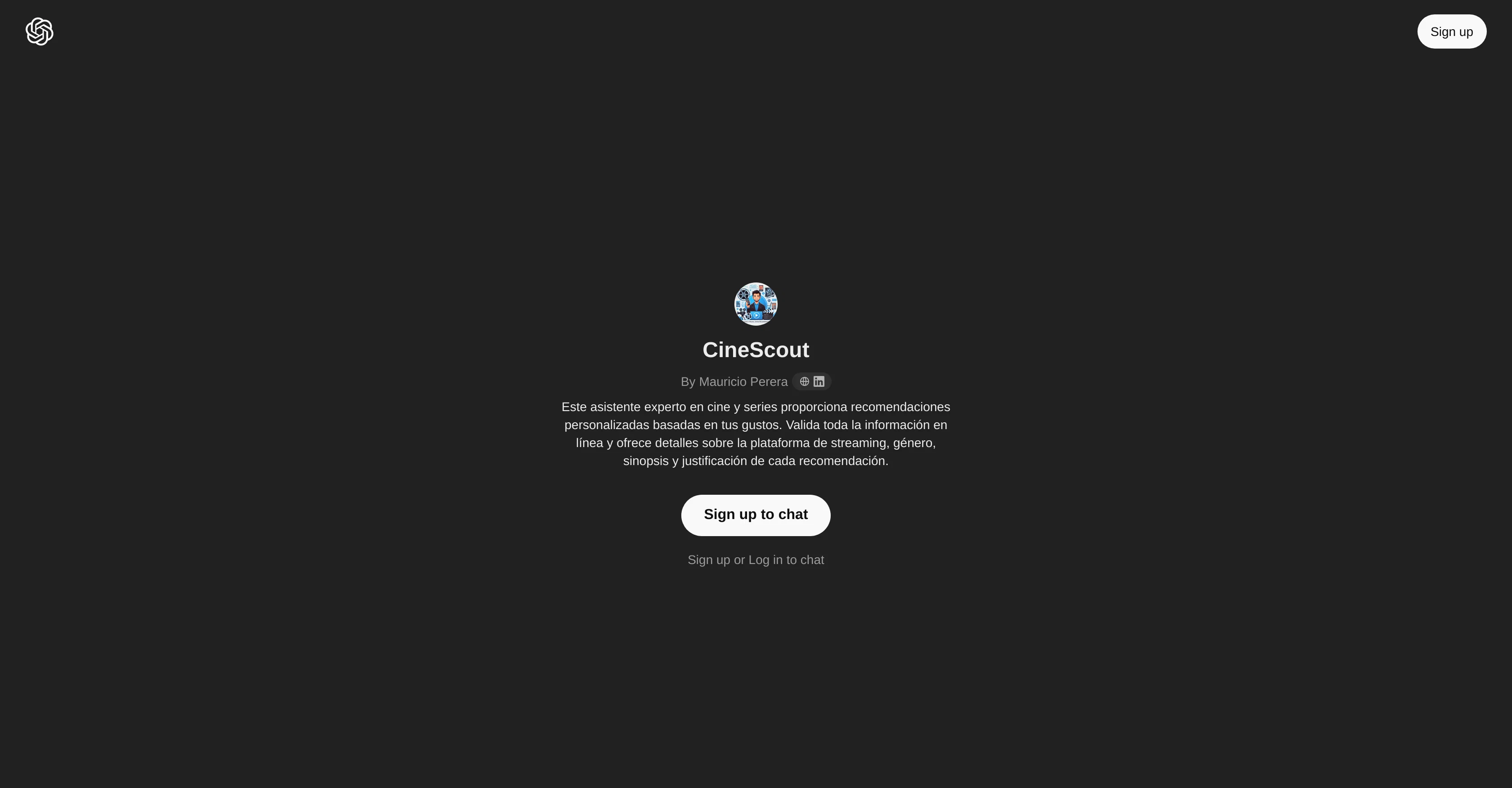 CineScout website