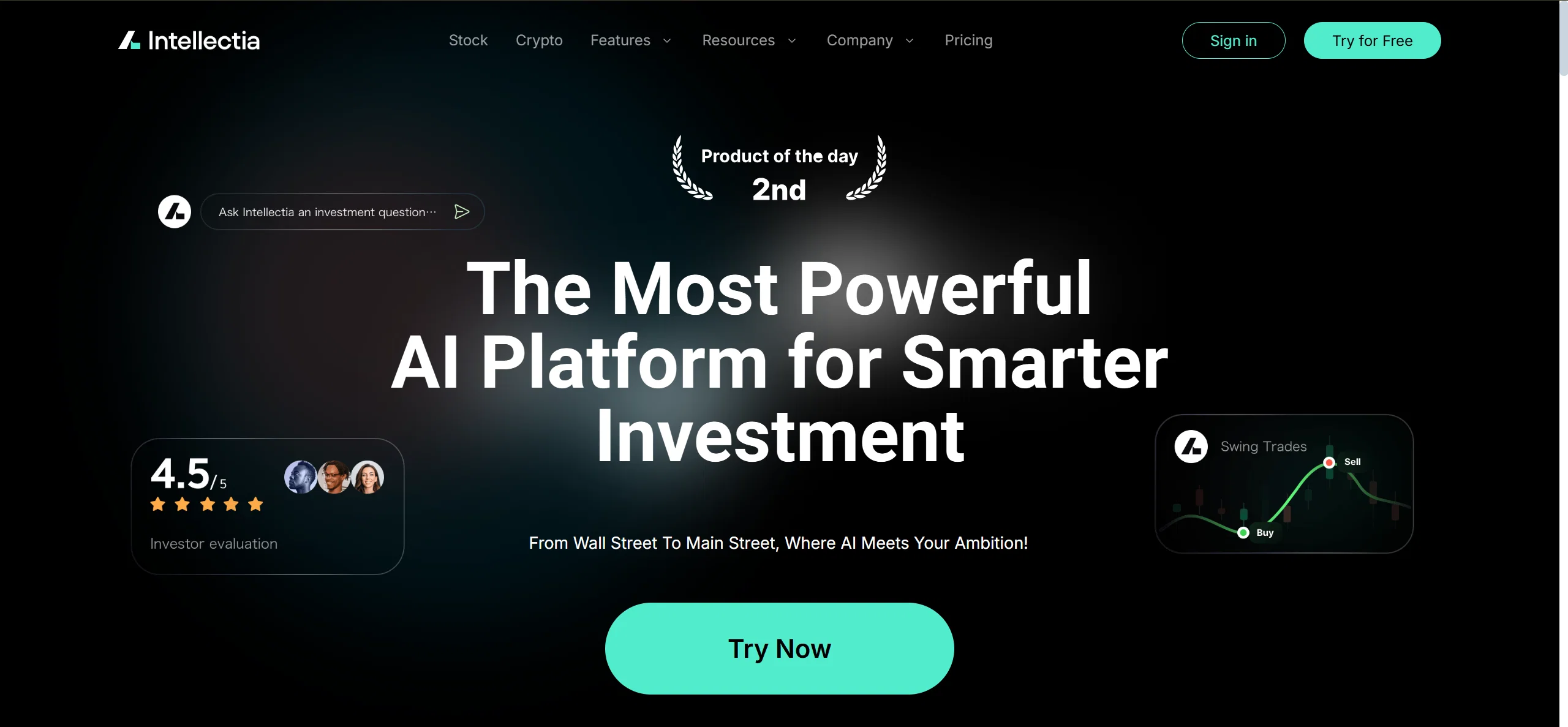 Intellectia website