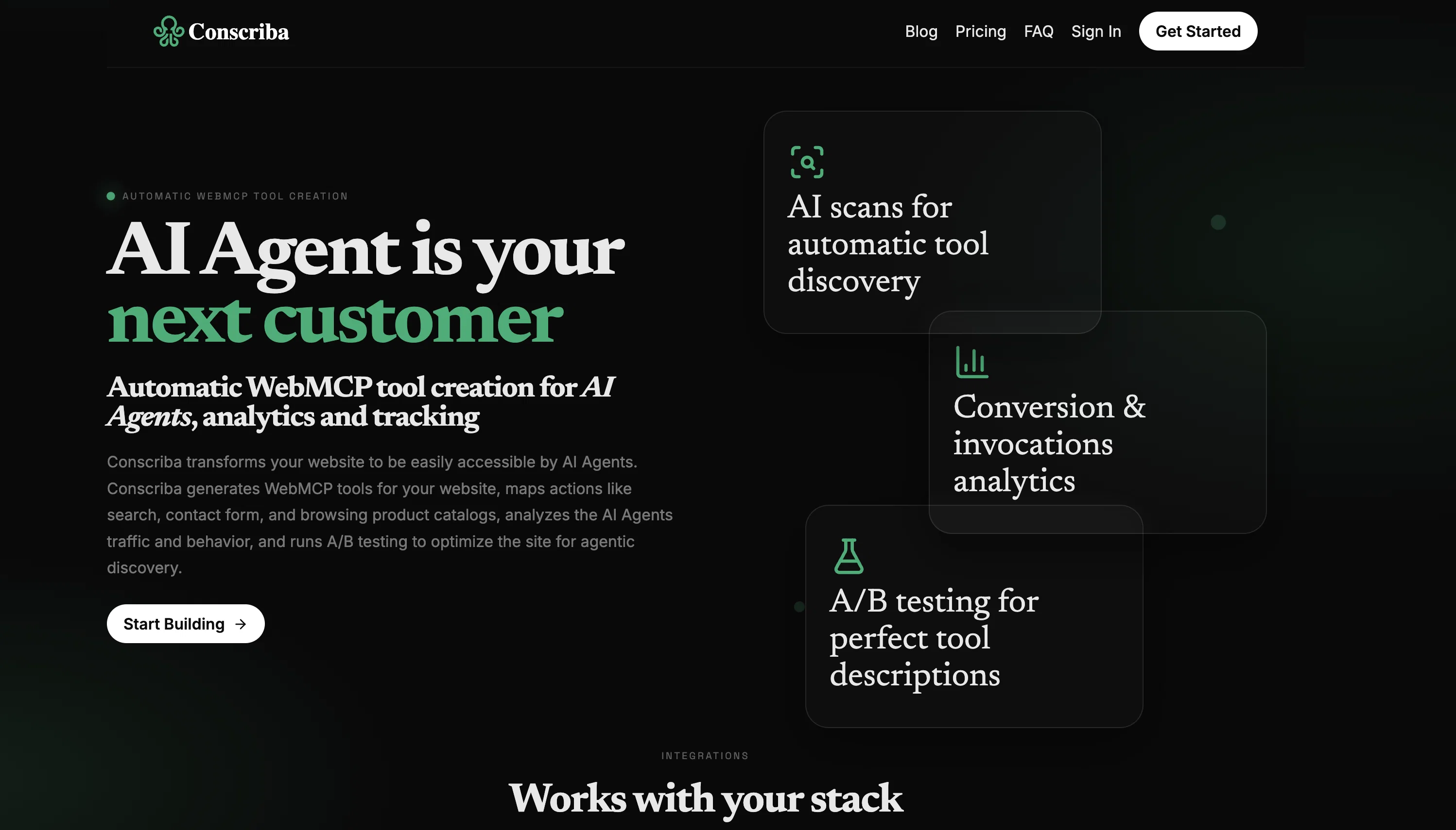 Conscriba website