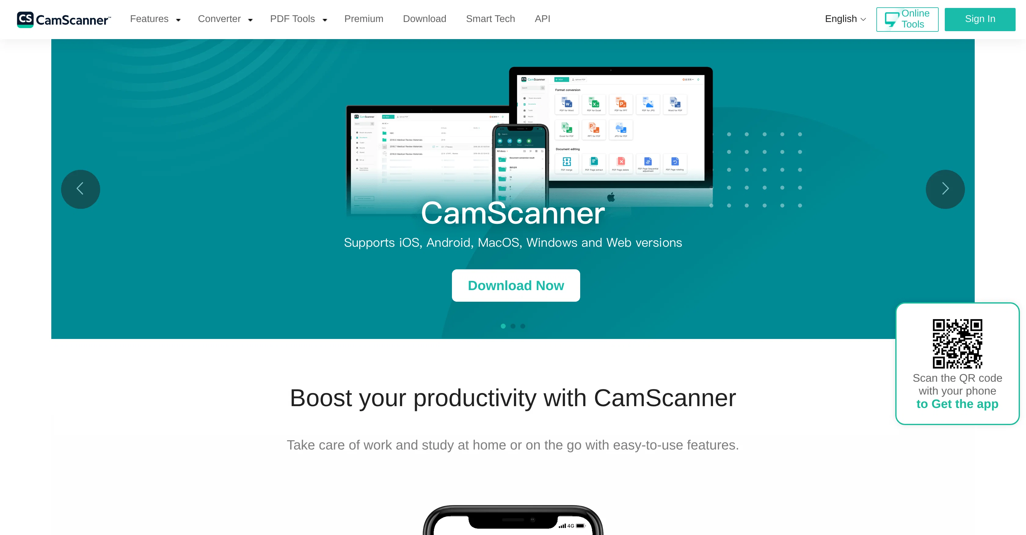 CamScanner website