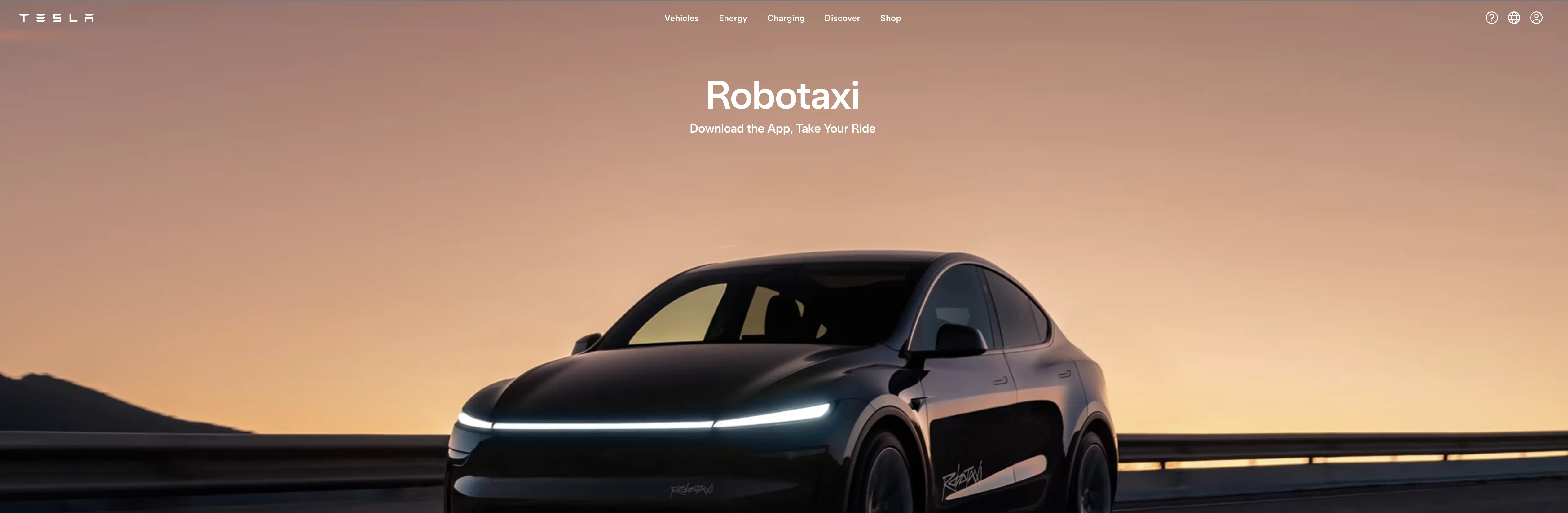 Robotaxi | Tesla website