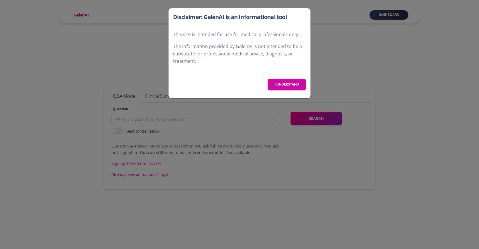 Galenai website