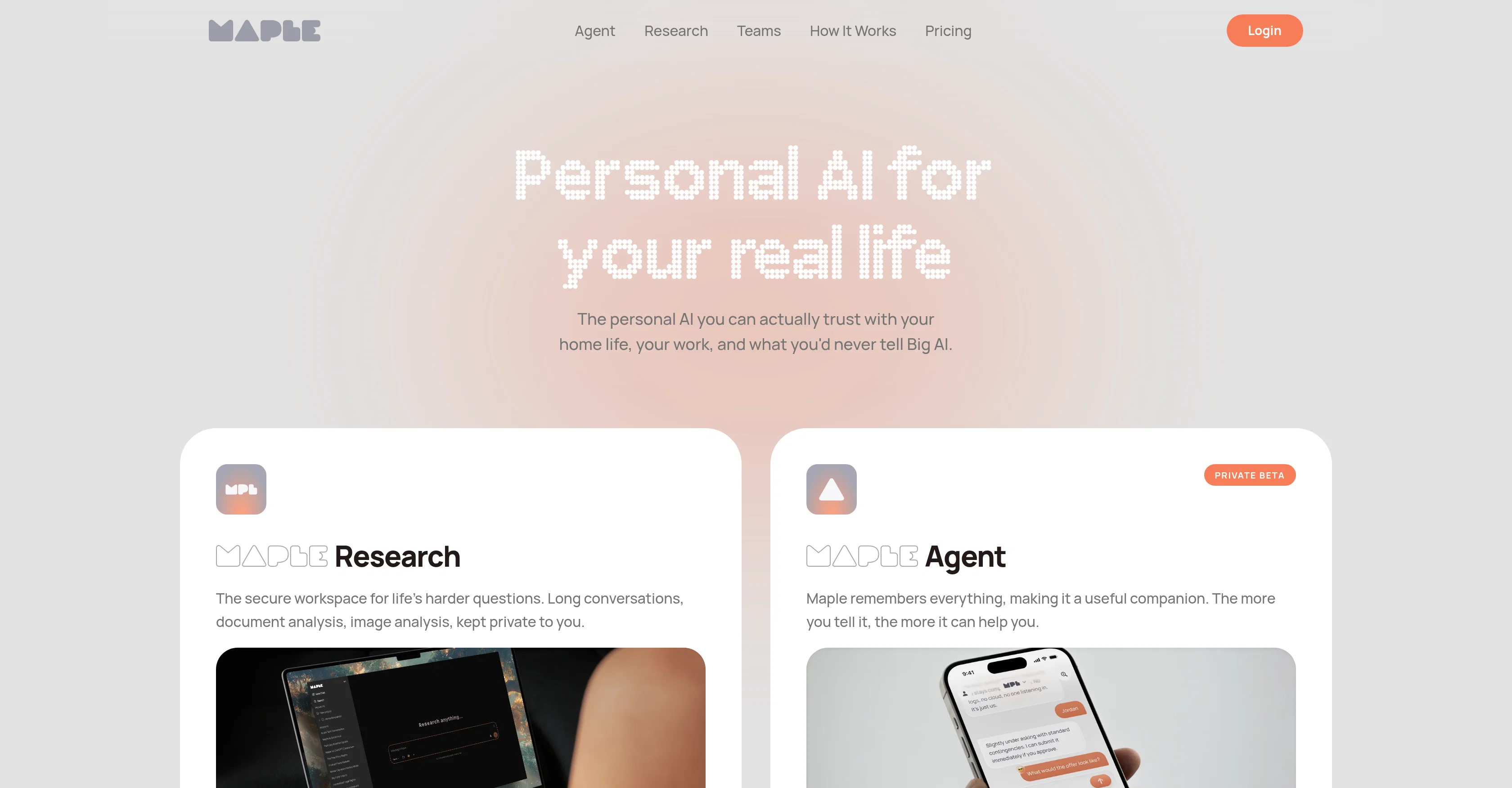 Maple website