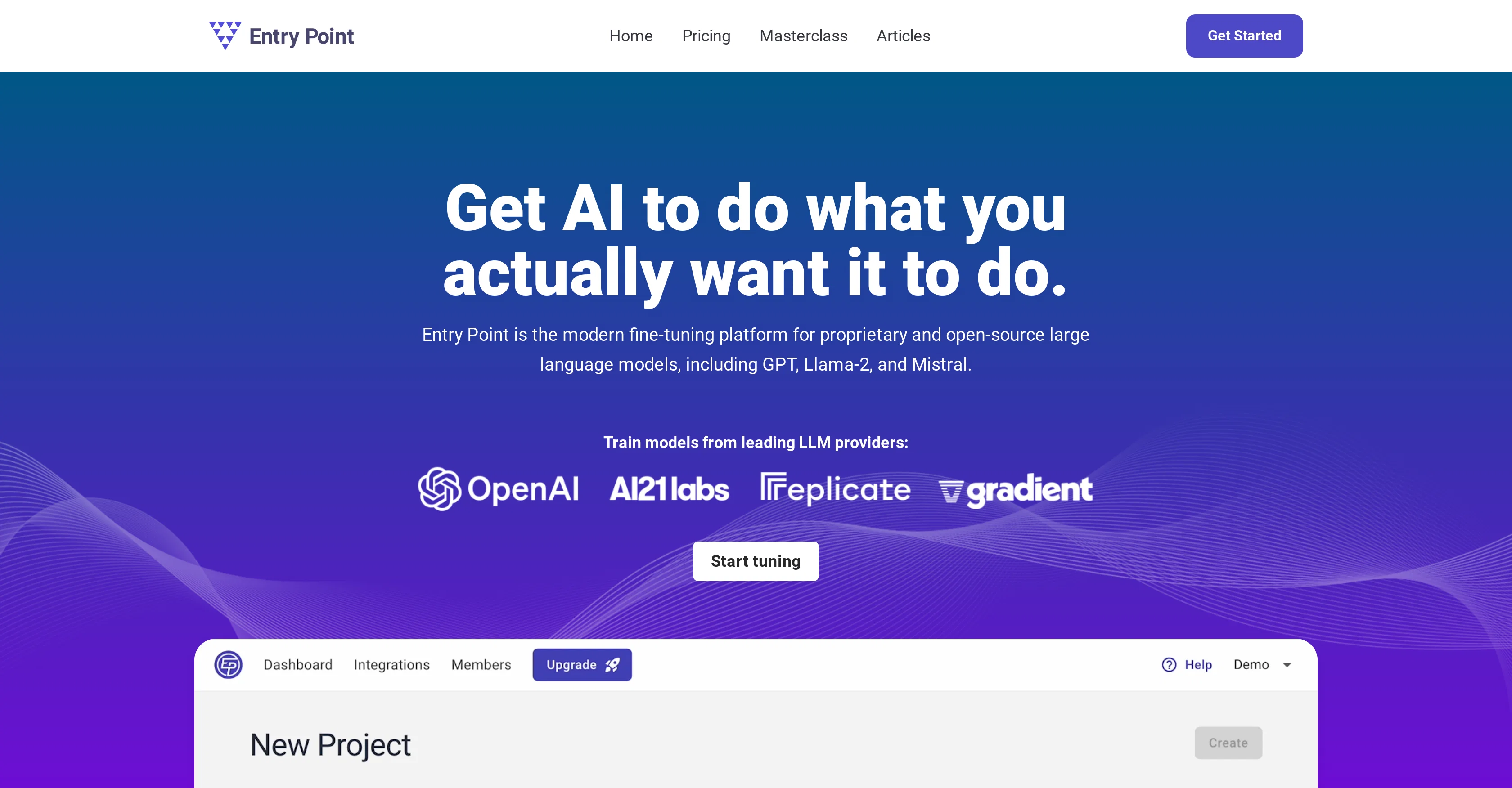 Entry Point AI website
