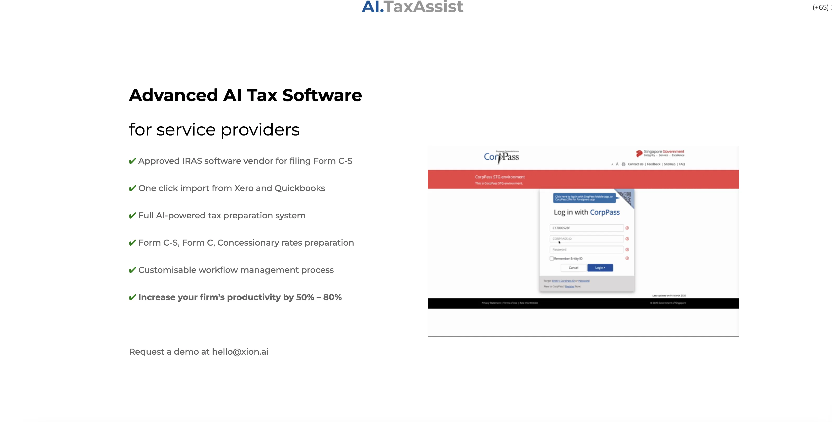 AI.TaxAssist website