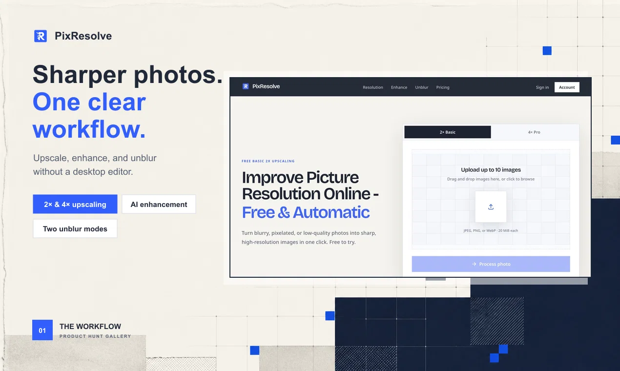 PixResolve website