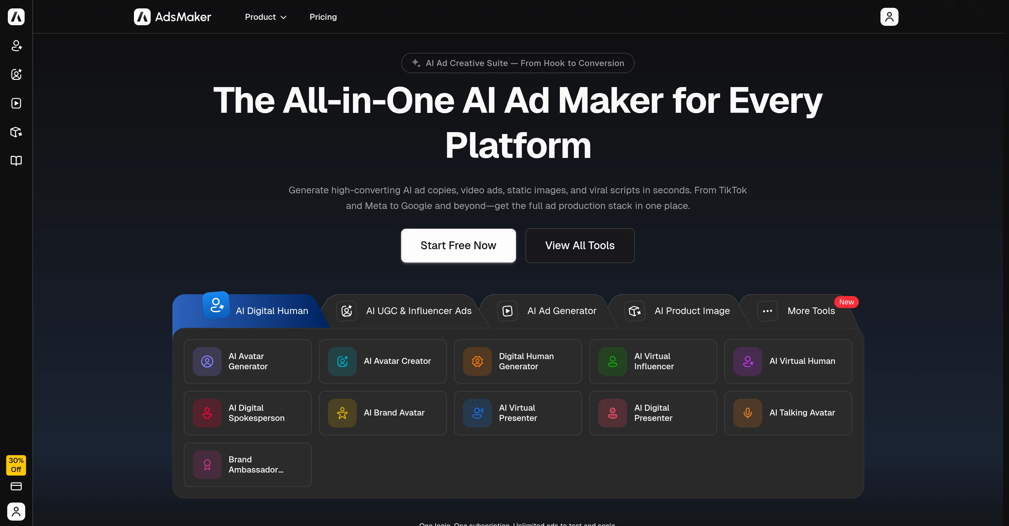 AdsMaker.ai website