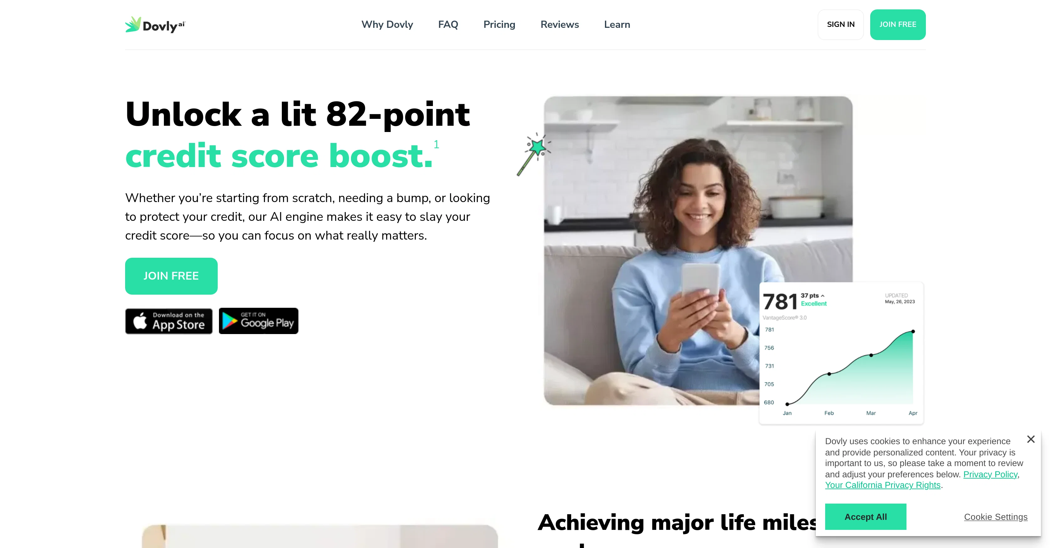 Dovly website