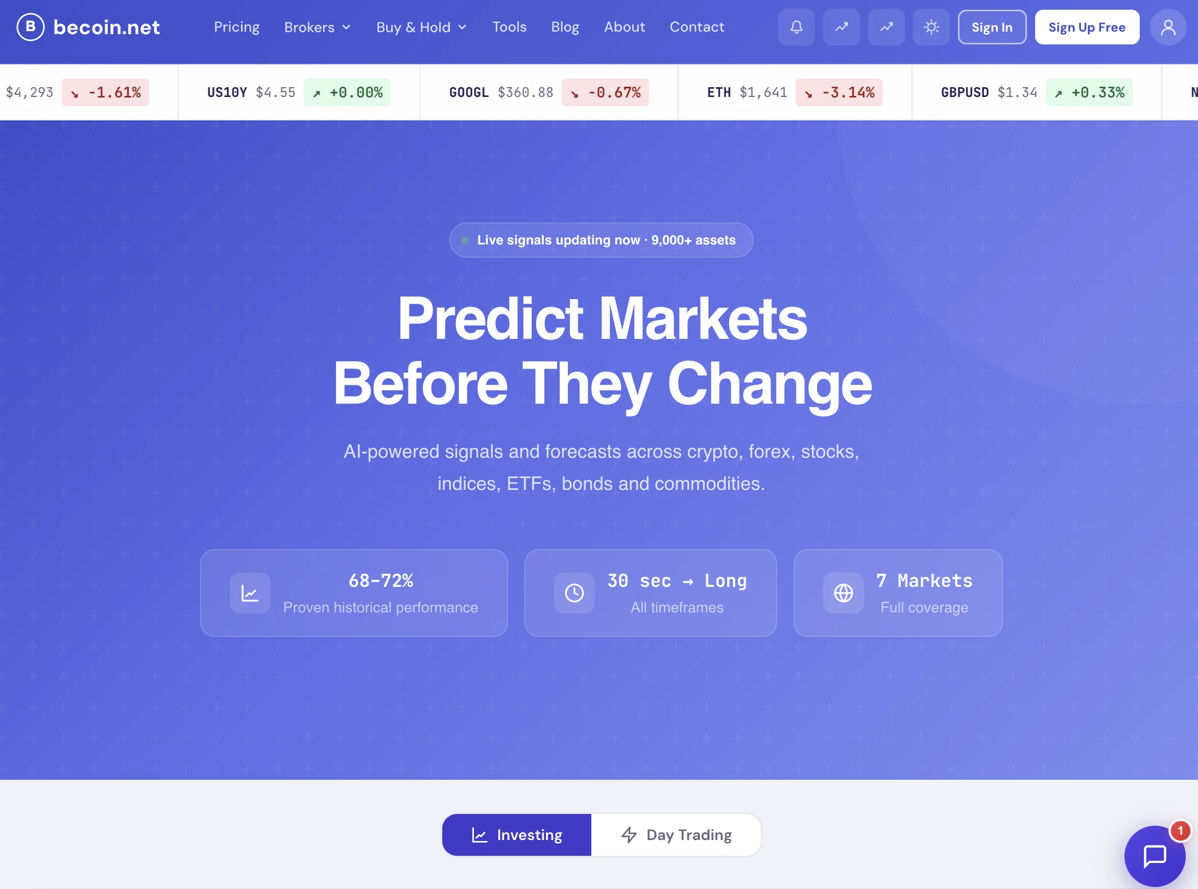 BeCoin website