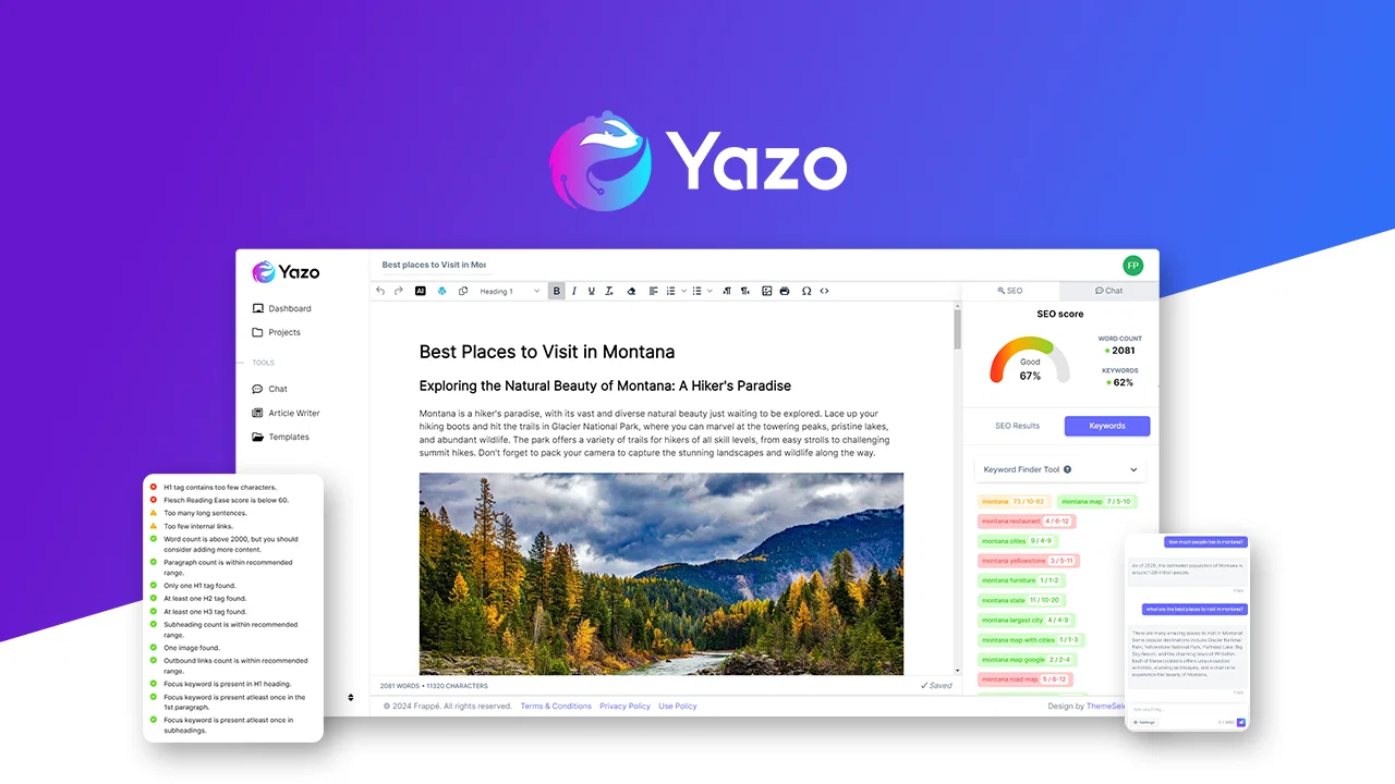 Yazo website