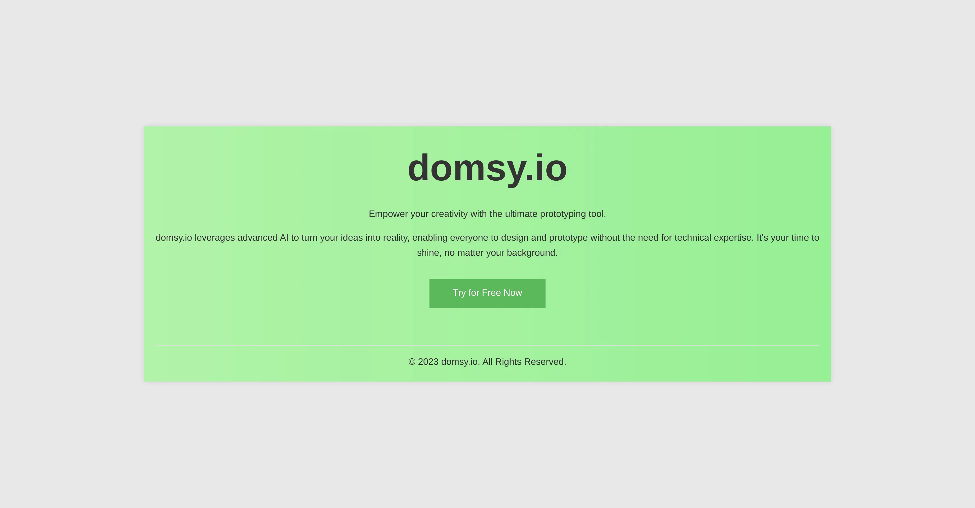 DOMSY.IO website