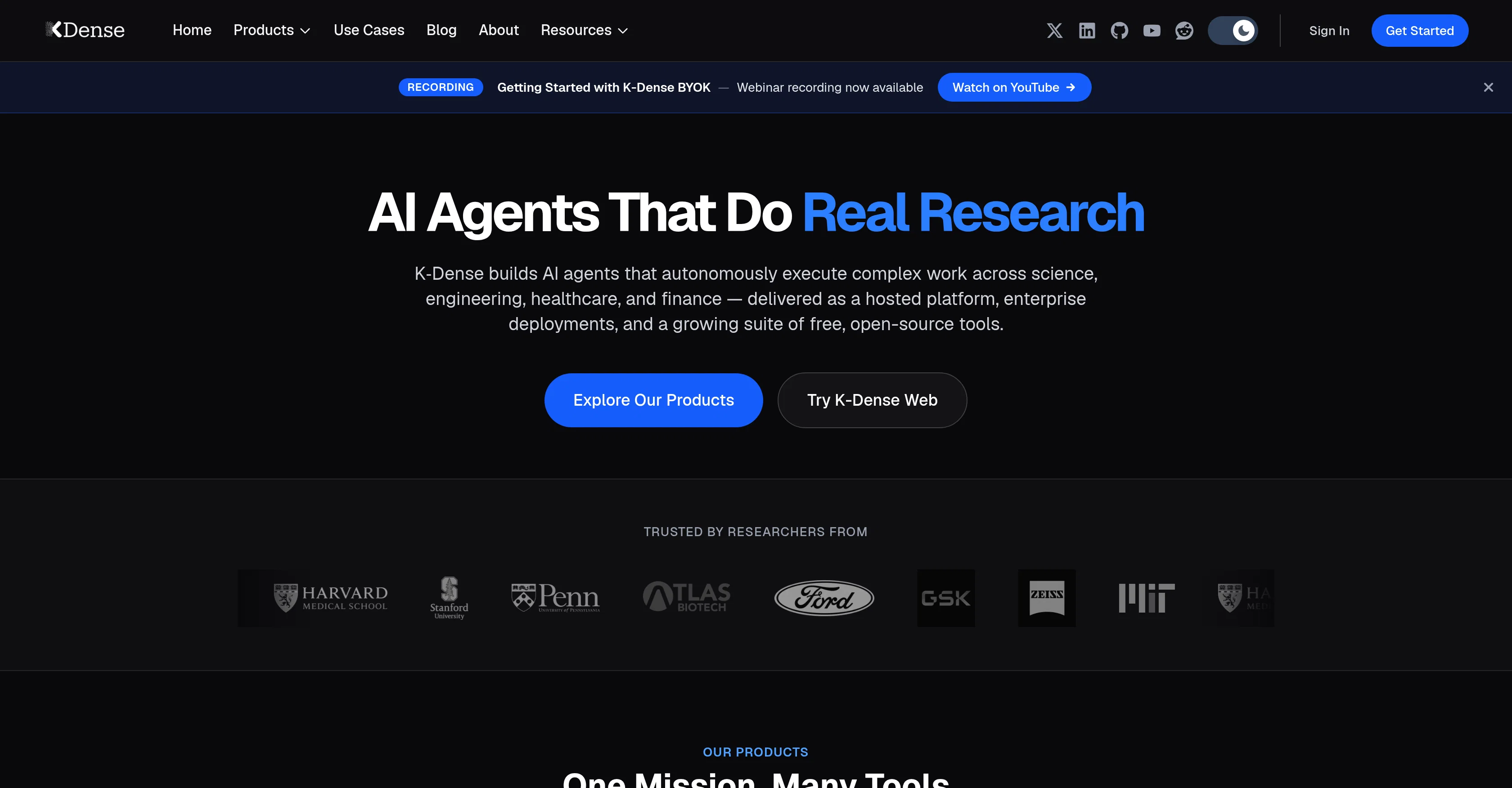 K-Dense website