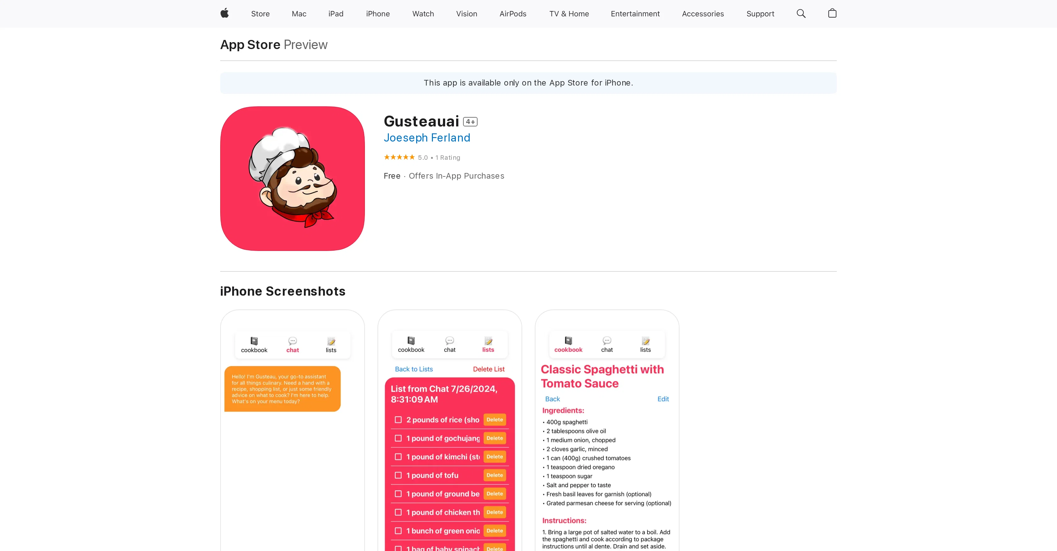 GusteauAI website