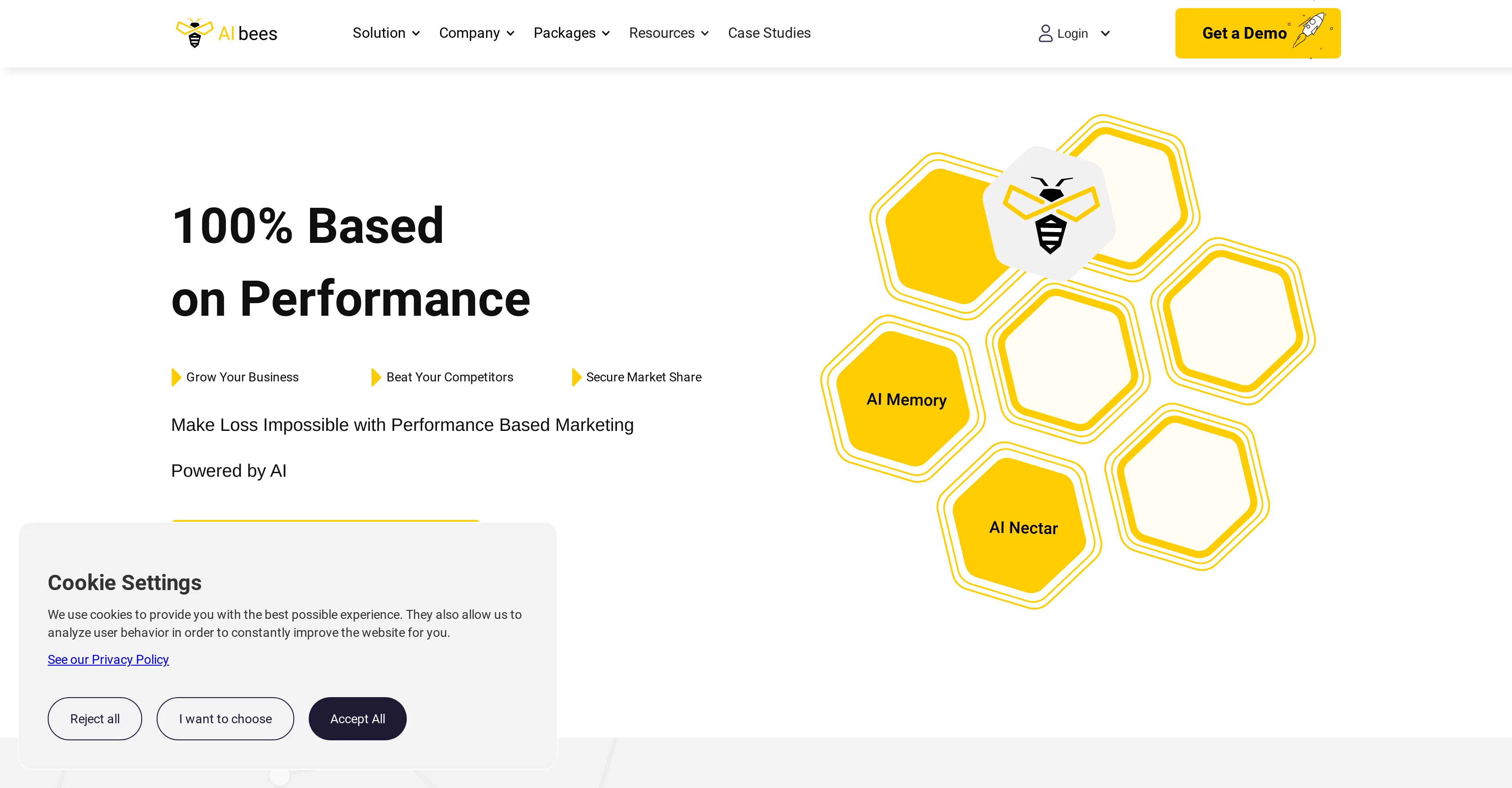 AI Bees website