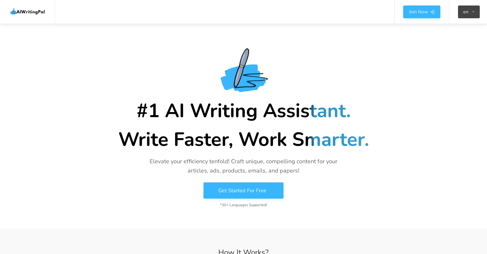 AIWritingPal website
