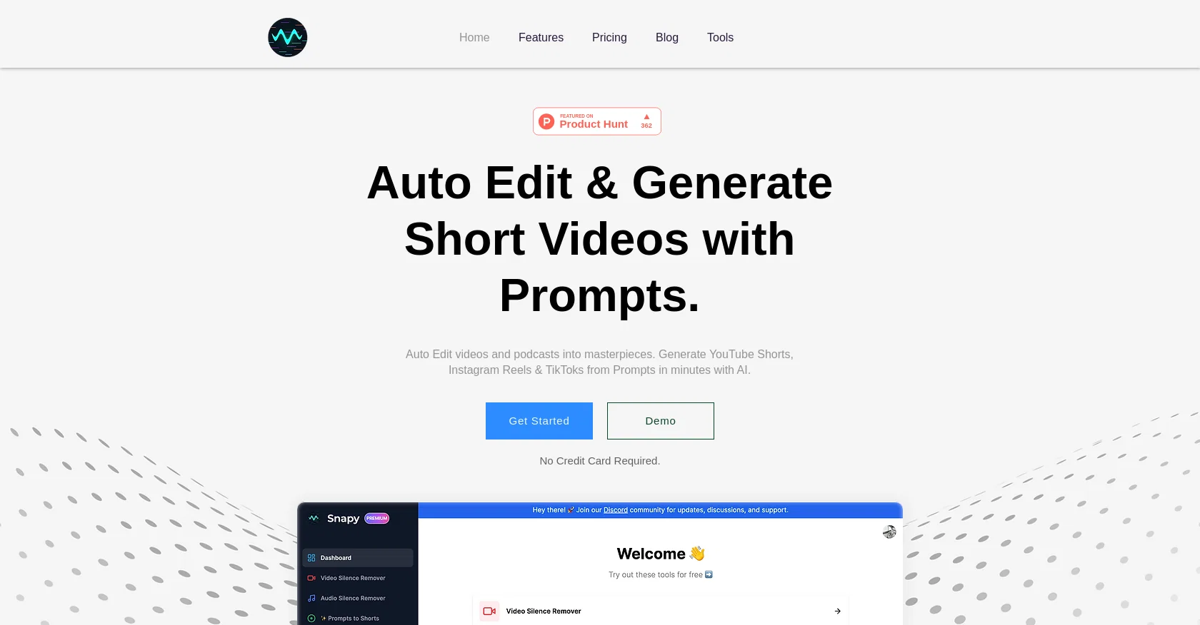 Snapy AI website