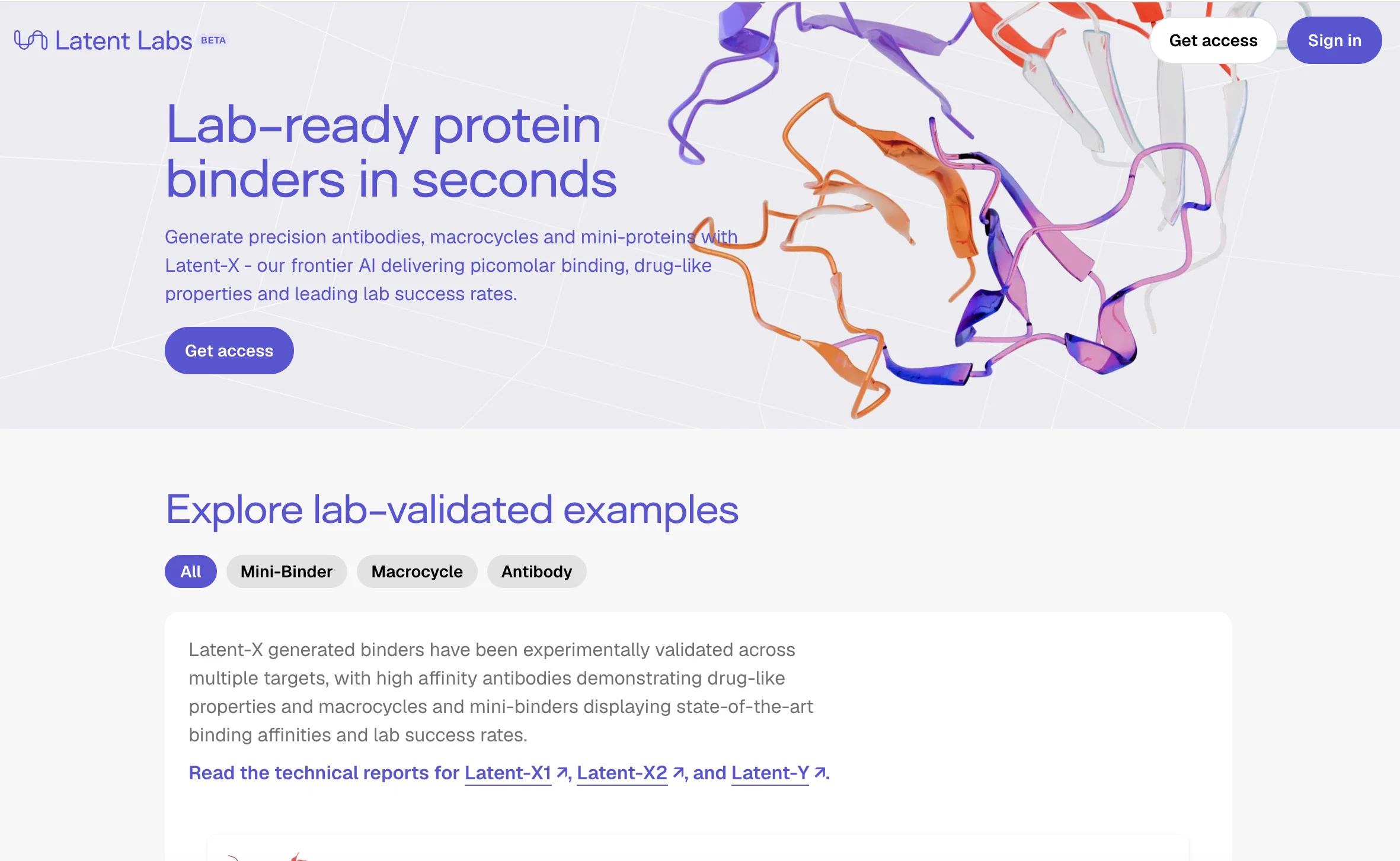 LatentLabs website