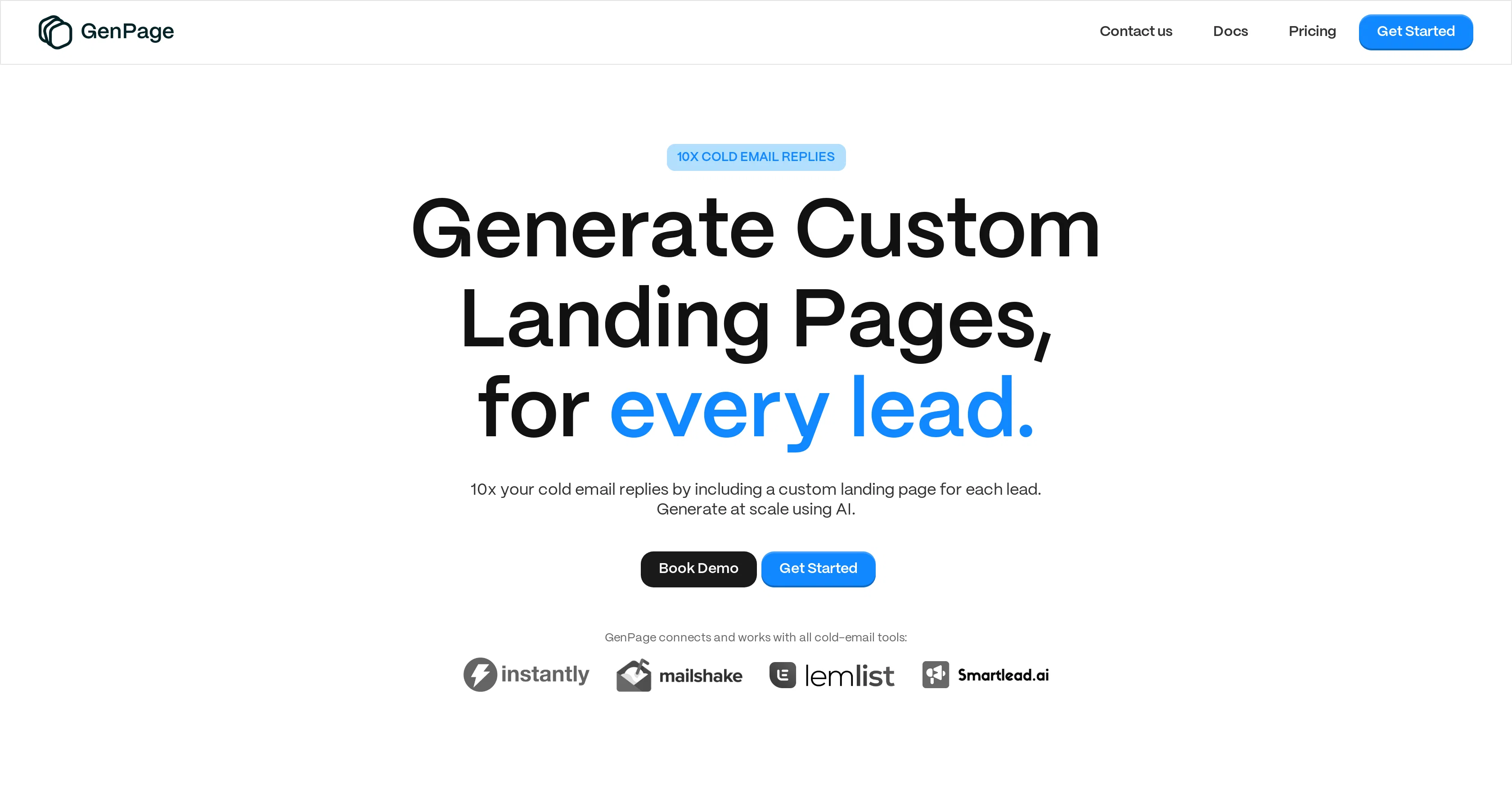 GenPage website