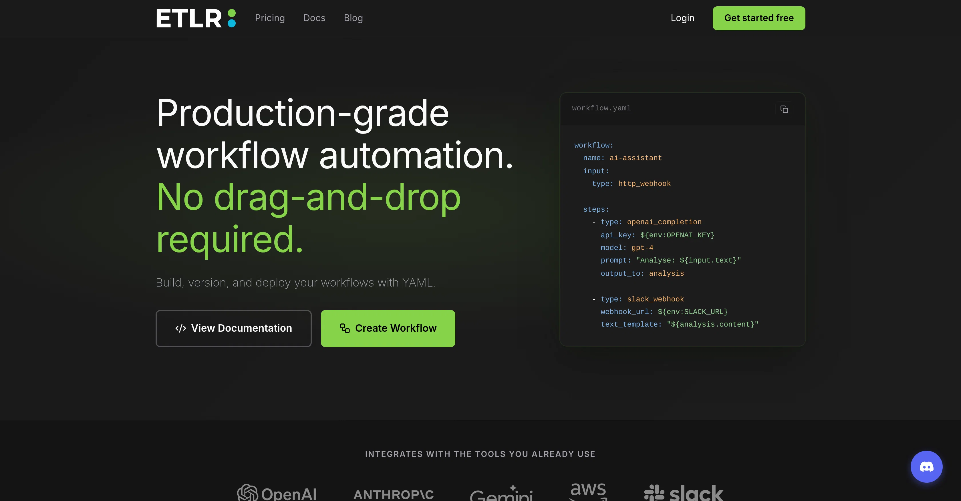 ETLR website