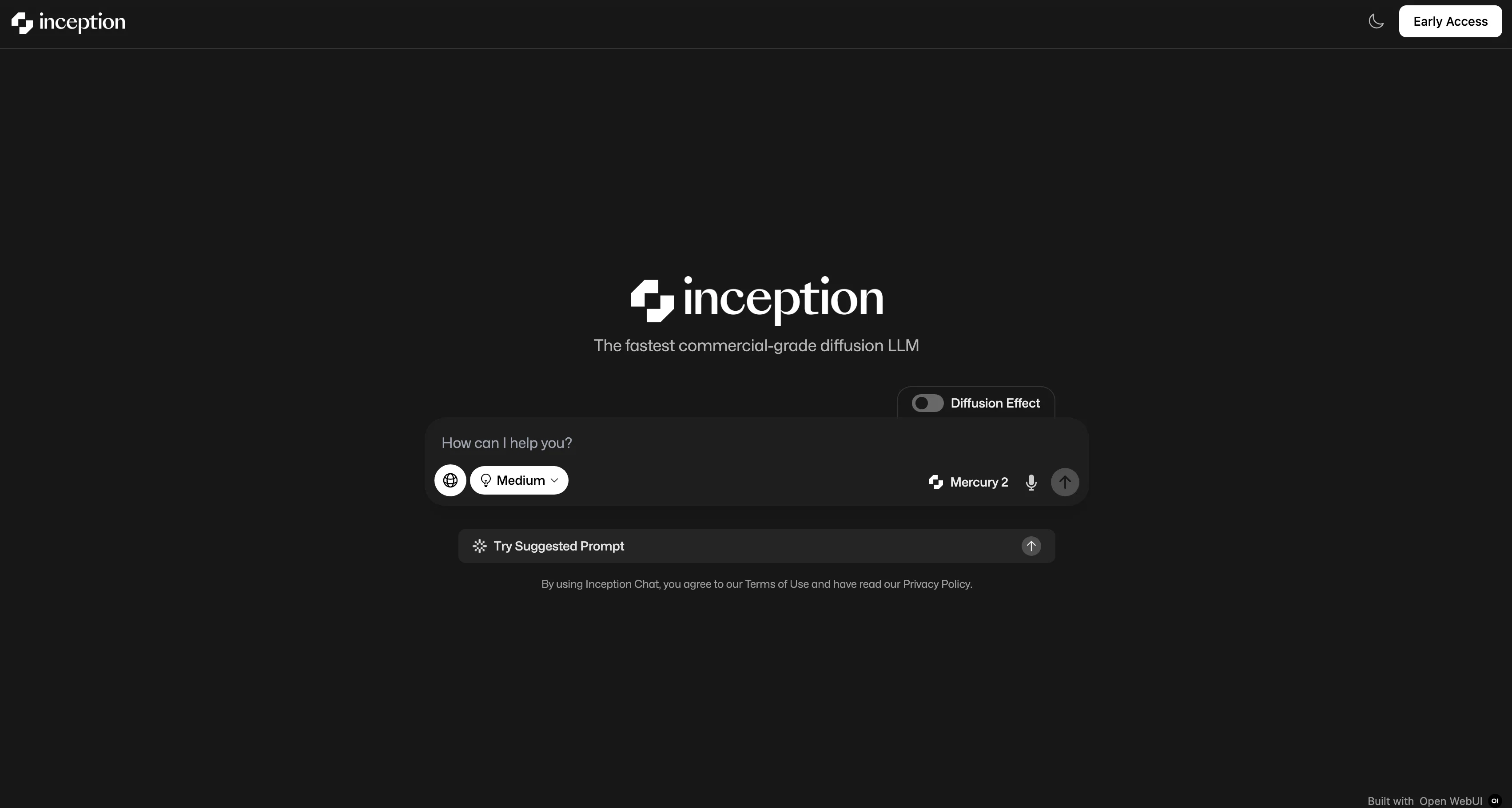 Inception Chat website