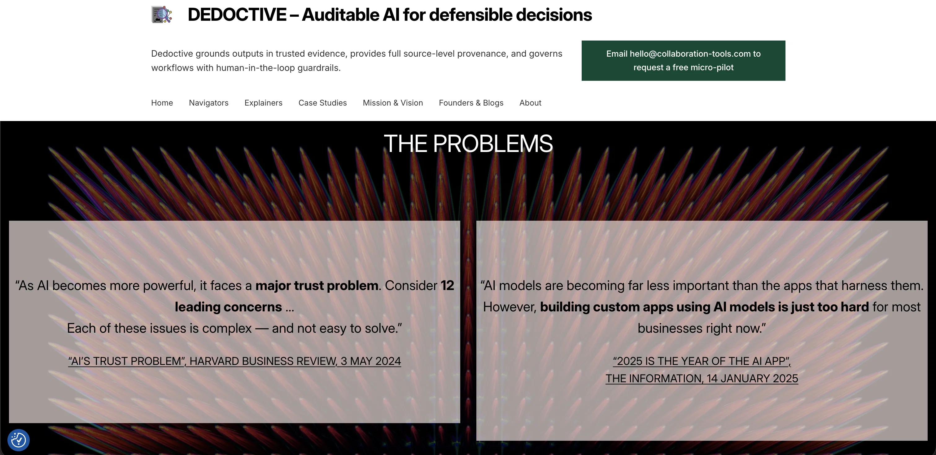 Dedoctive website