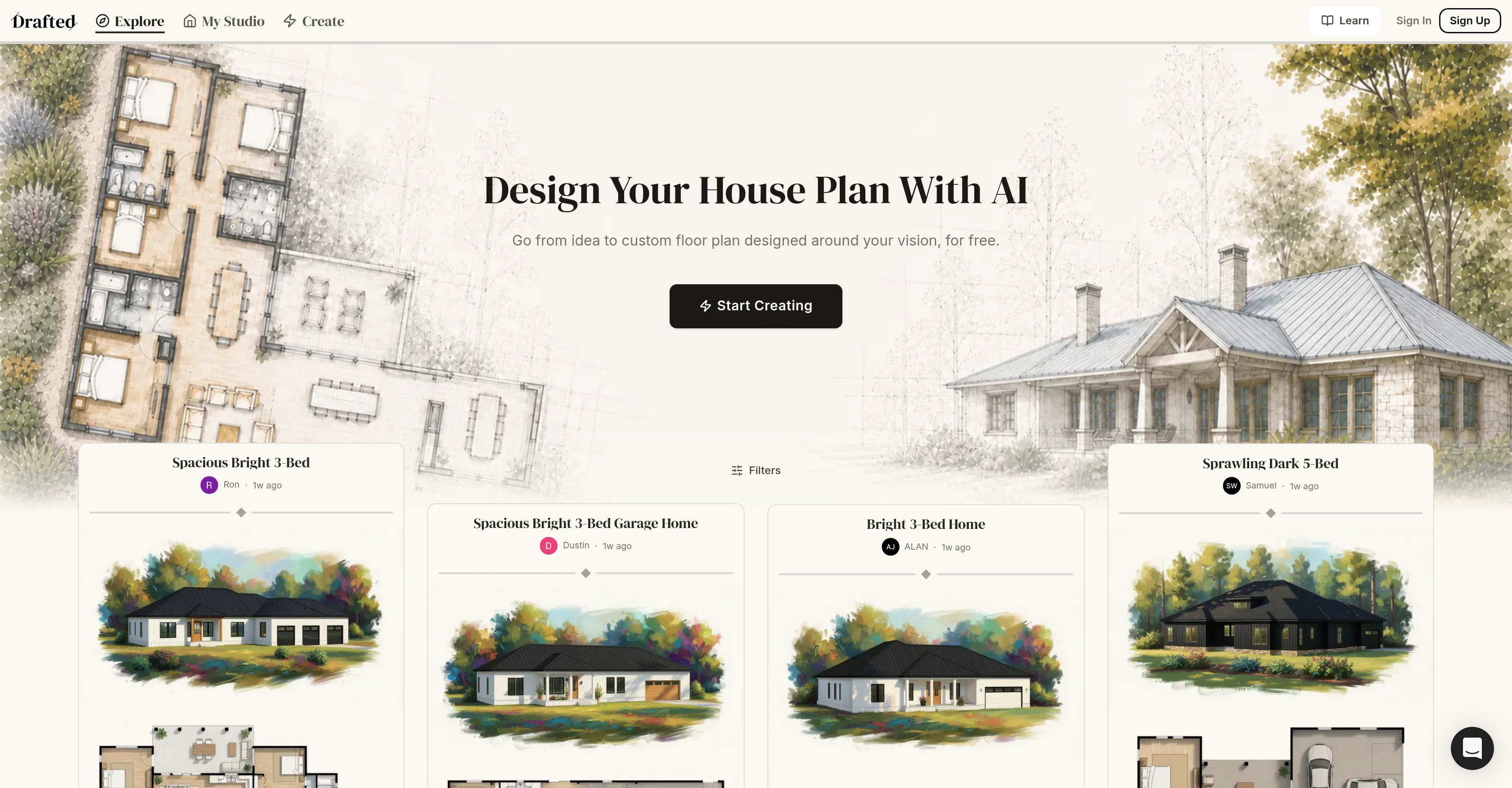 Drafted website