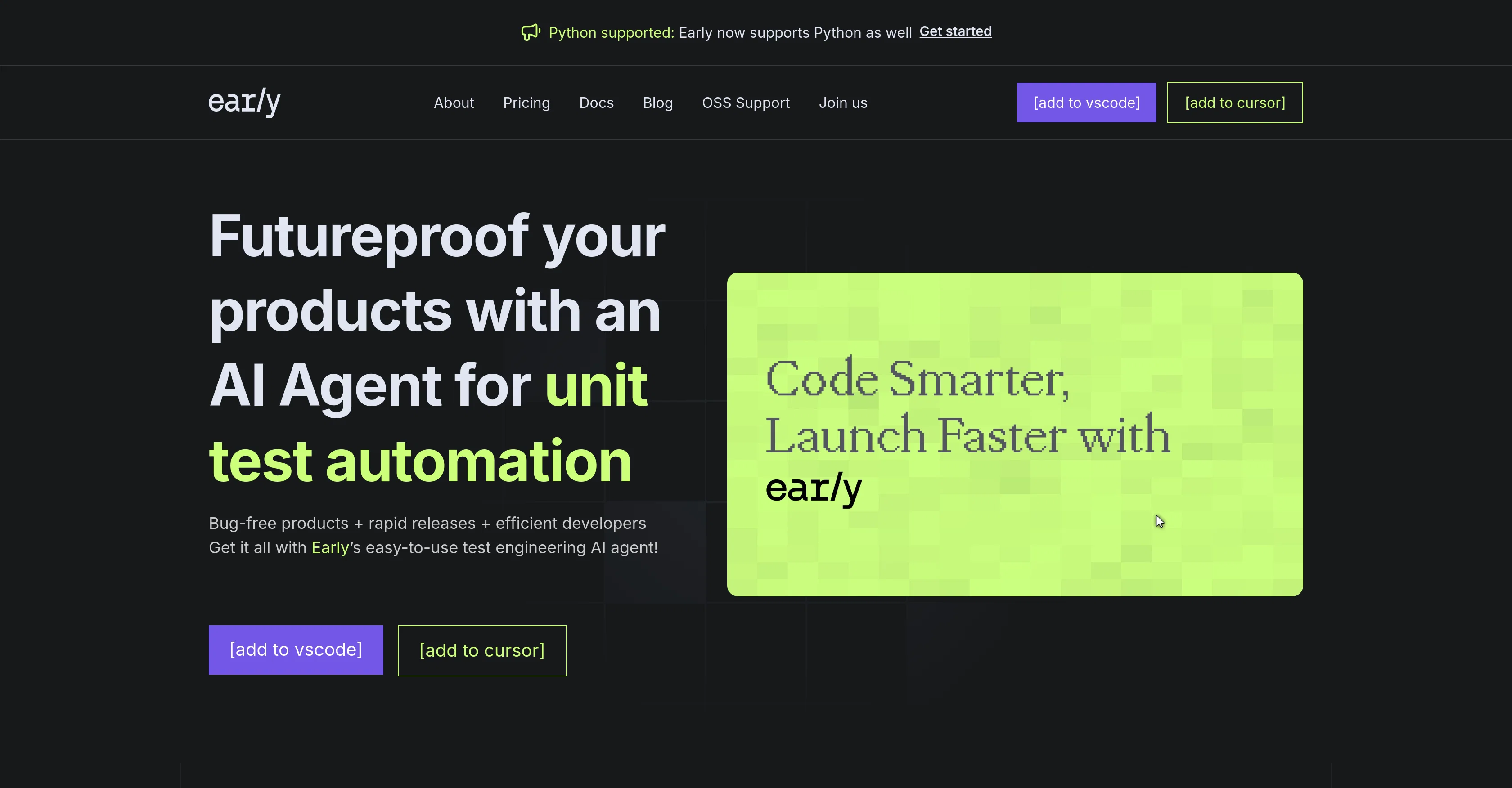 EarlyAI website