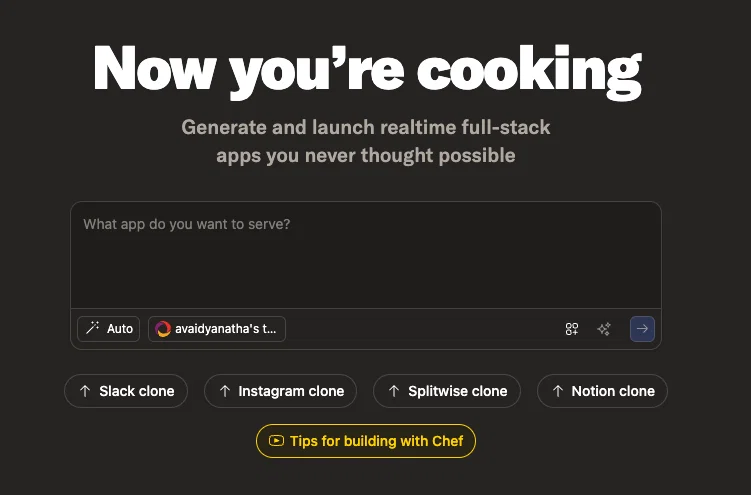 Chef by Convex website